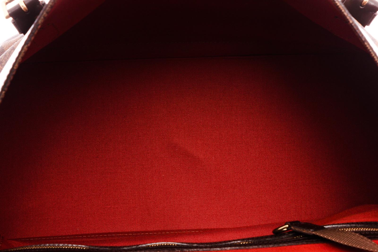 Brown Louis Vuitton Damier Ebene Canvas Leather West End PM Bag