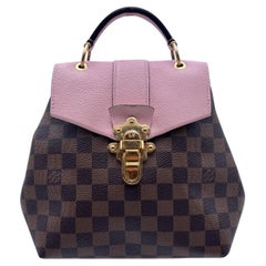 Louis Vuitton Damier Ebene Canvas Magnolia Pink Clapton Backpack Bag