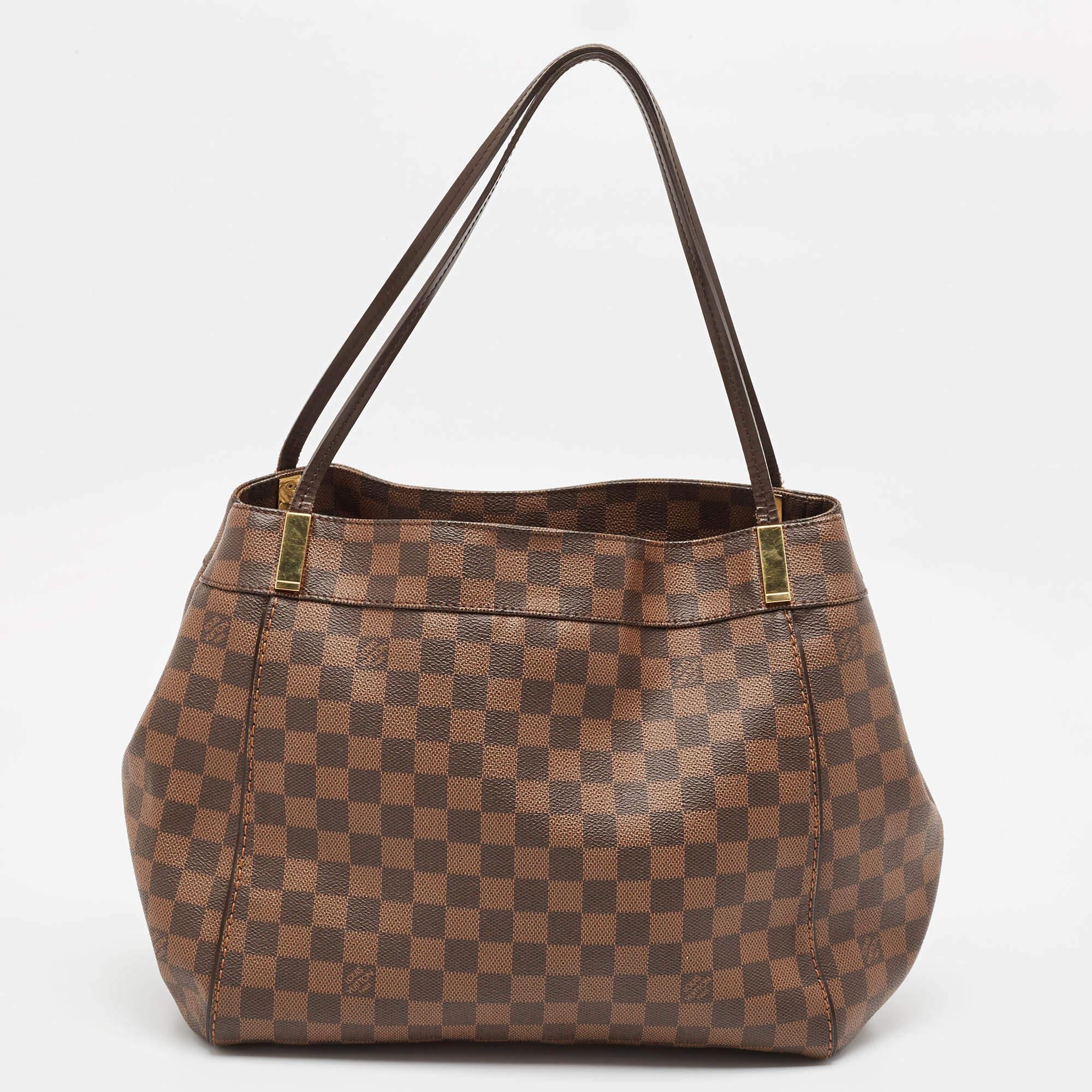 Louis Vuitton Damier Ebene Canvas Marylebone GM Bag In Good Condition In Dubai, Al Qouz 2