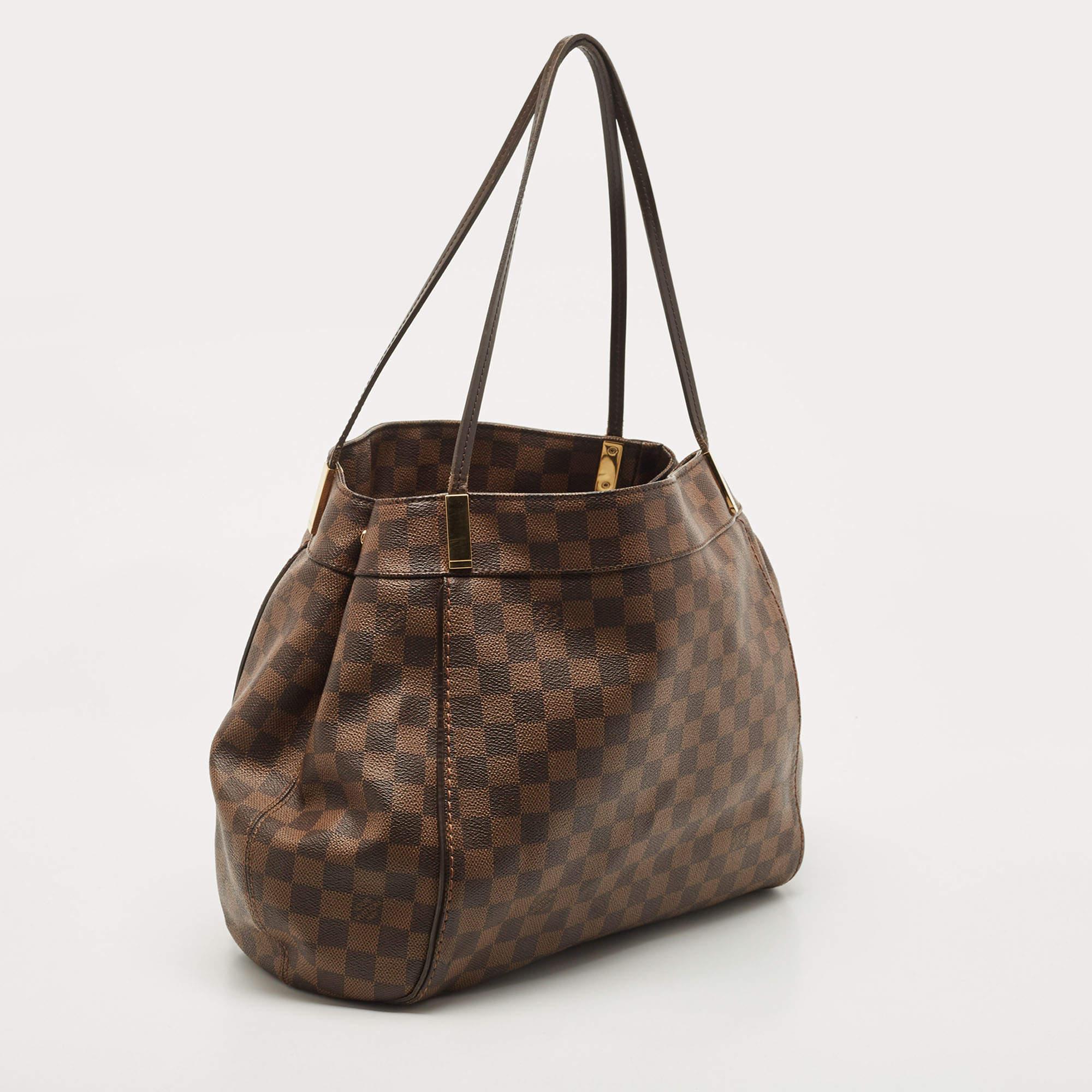 Louis Vuitton Damier Ebene Canvas Marylebone GM Bag In Fair Condition In Dubai, Al Qouz 2