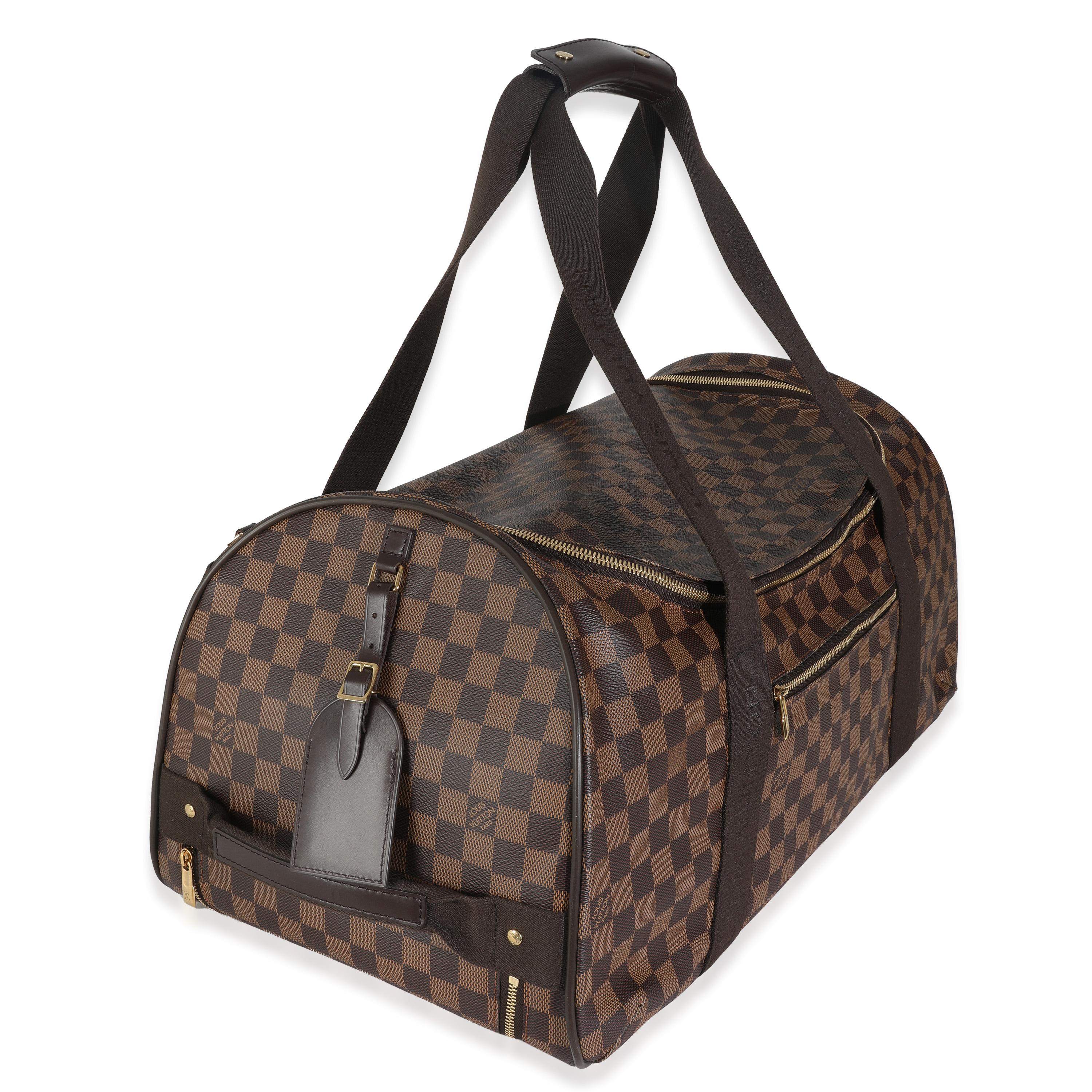 Noir Louis Vuitton Damier Ebene Canvas Neo Eole 55 en vente