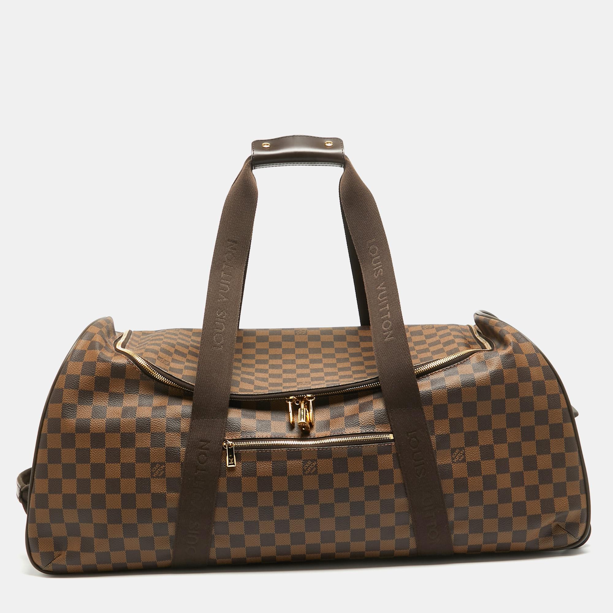 Louis Vuitton Damier Ebene Canvas Neo Eole 65 Rolling Duffle Bag 1