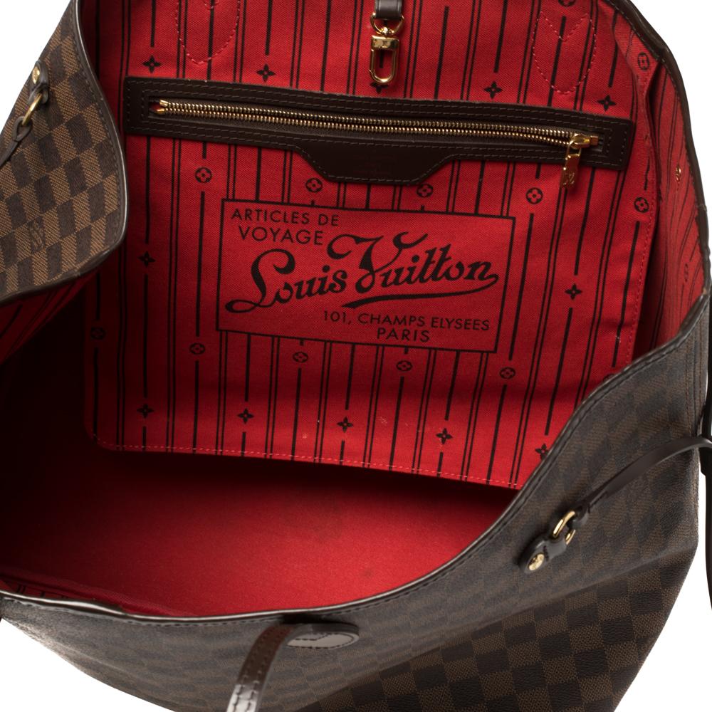 Louis Vuitton Damier Ebene Canvas Neverfull GM Bag 6