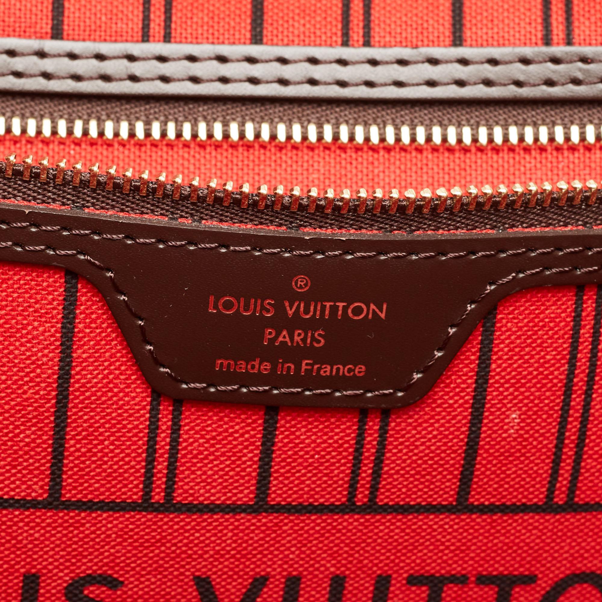 Louis Vuitton Damier Ebene Canvas Neverfull GM Bag 7