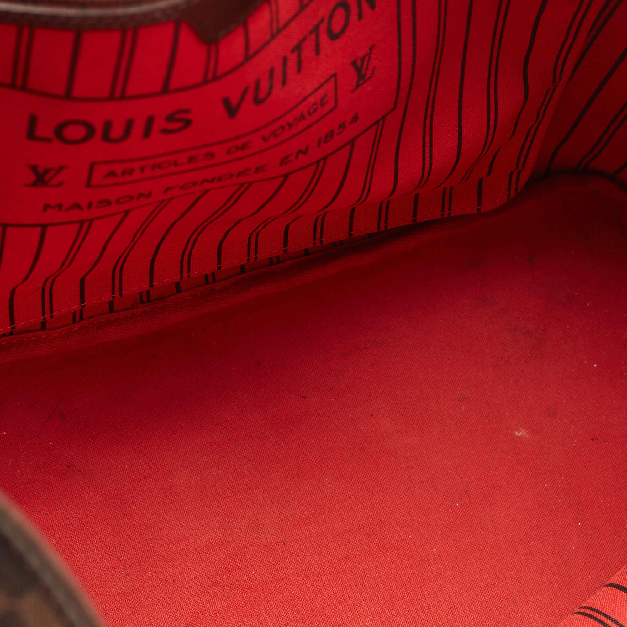 Louis Vuitton Damier Ebene Canvas Neverfull GM Bag For Sale 12