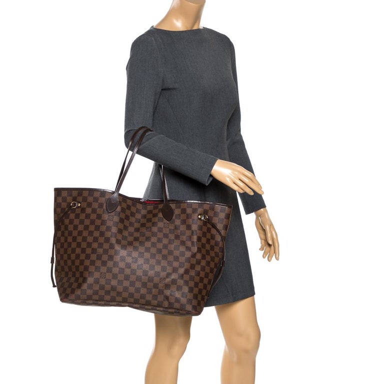 Louis Vuitton Damier Ebene Canvas Neverfull GM Bag For Sale at 1stdibs