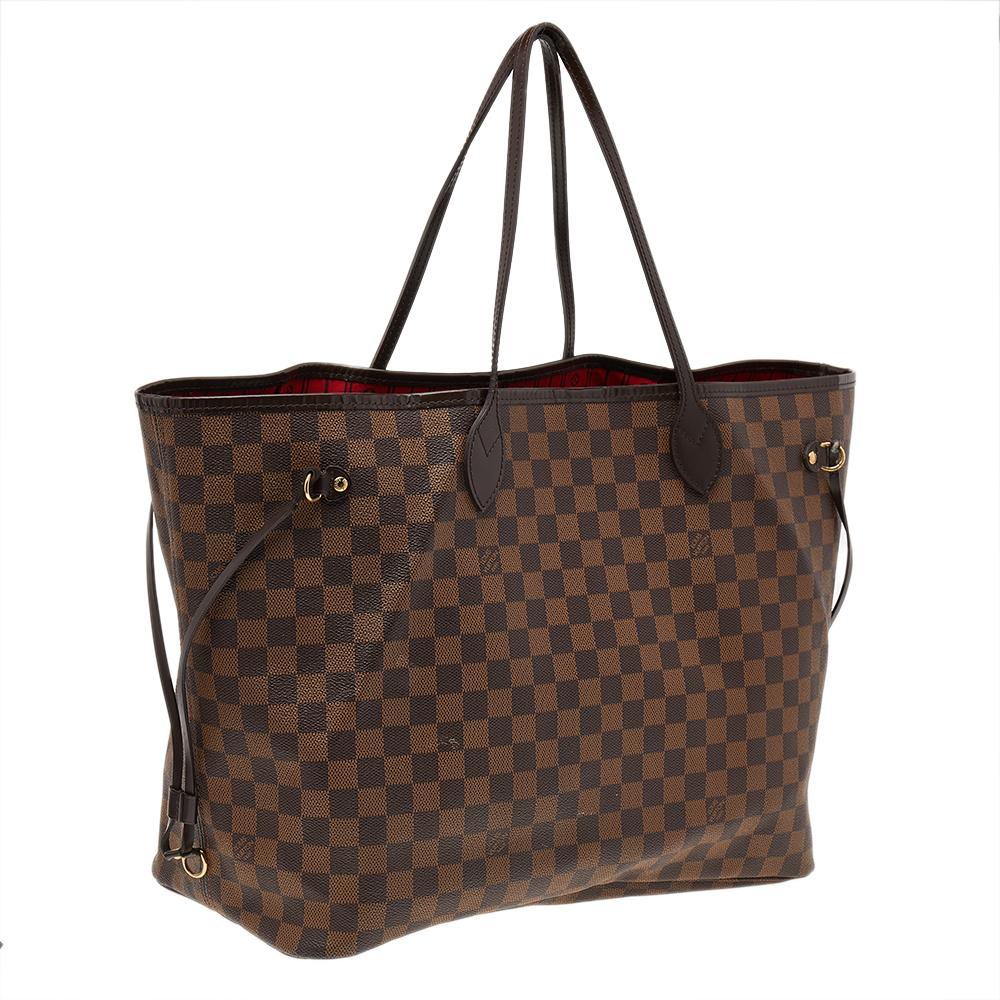 Louis Vuitton Damier Ebene Canvas Neverfull GM Bag In Good Condition In Dubai, Al Qouz 2