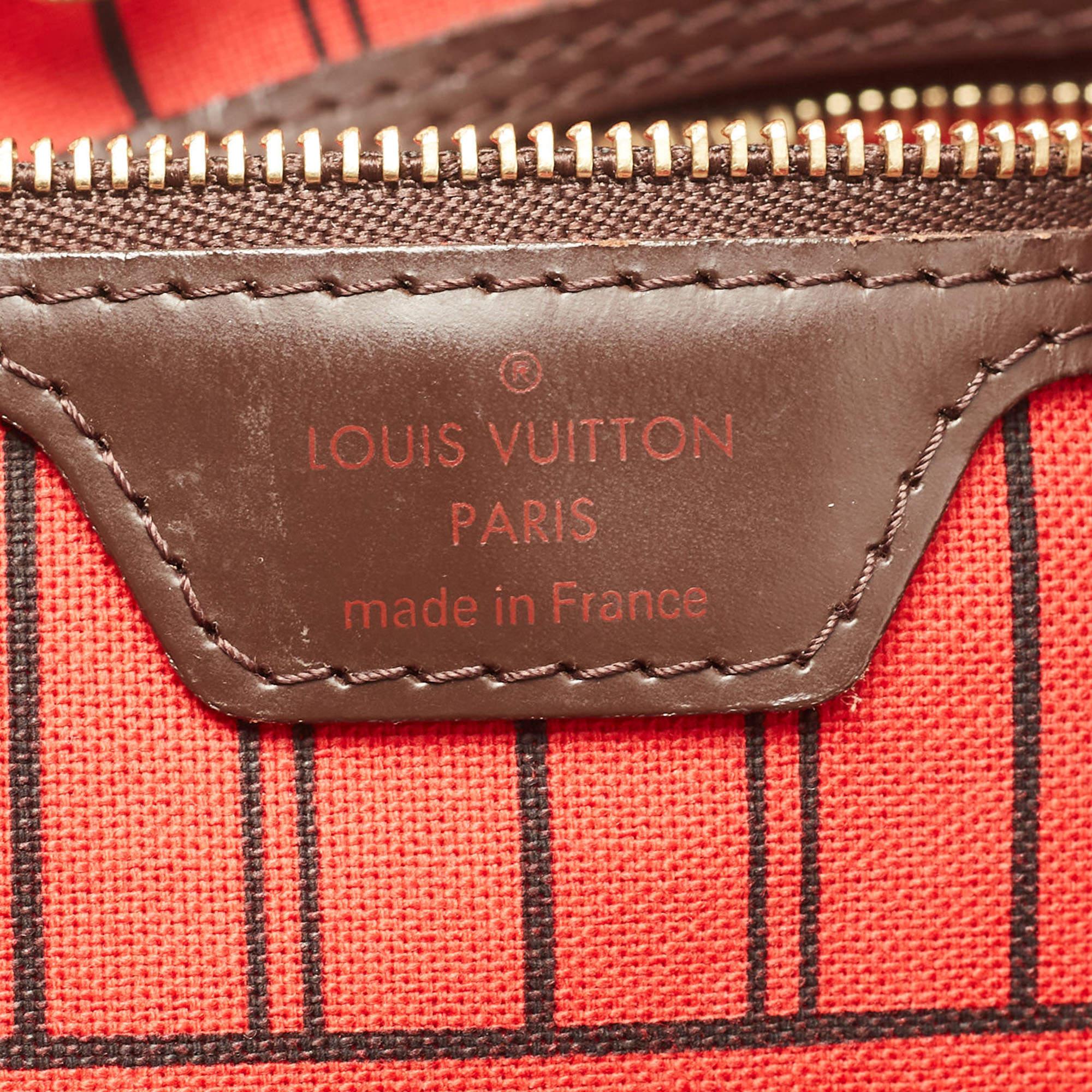 Sac Neverfull GM en toile damier ébène Louis Vuitton en vente 3
