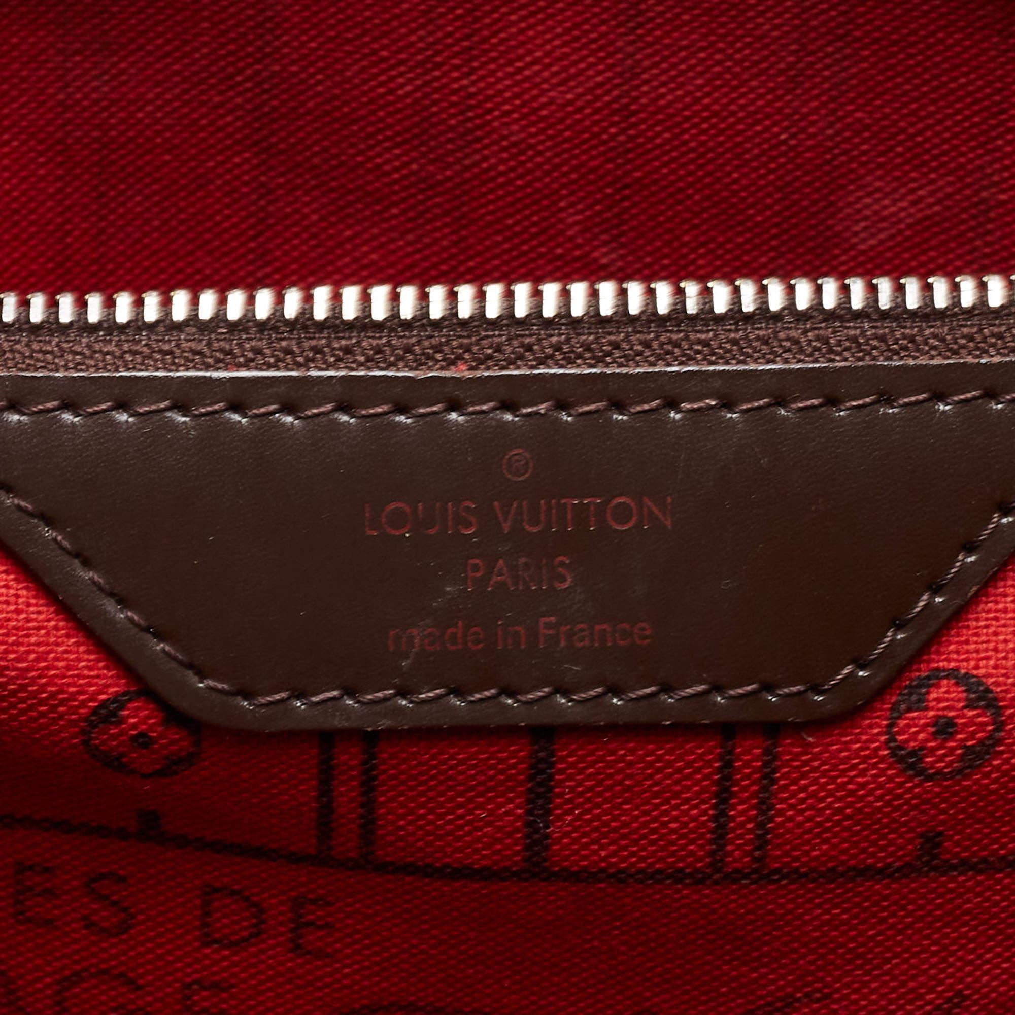 Louis Vuitton Damier Ebene Canvas Neverfull GM Bag 2