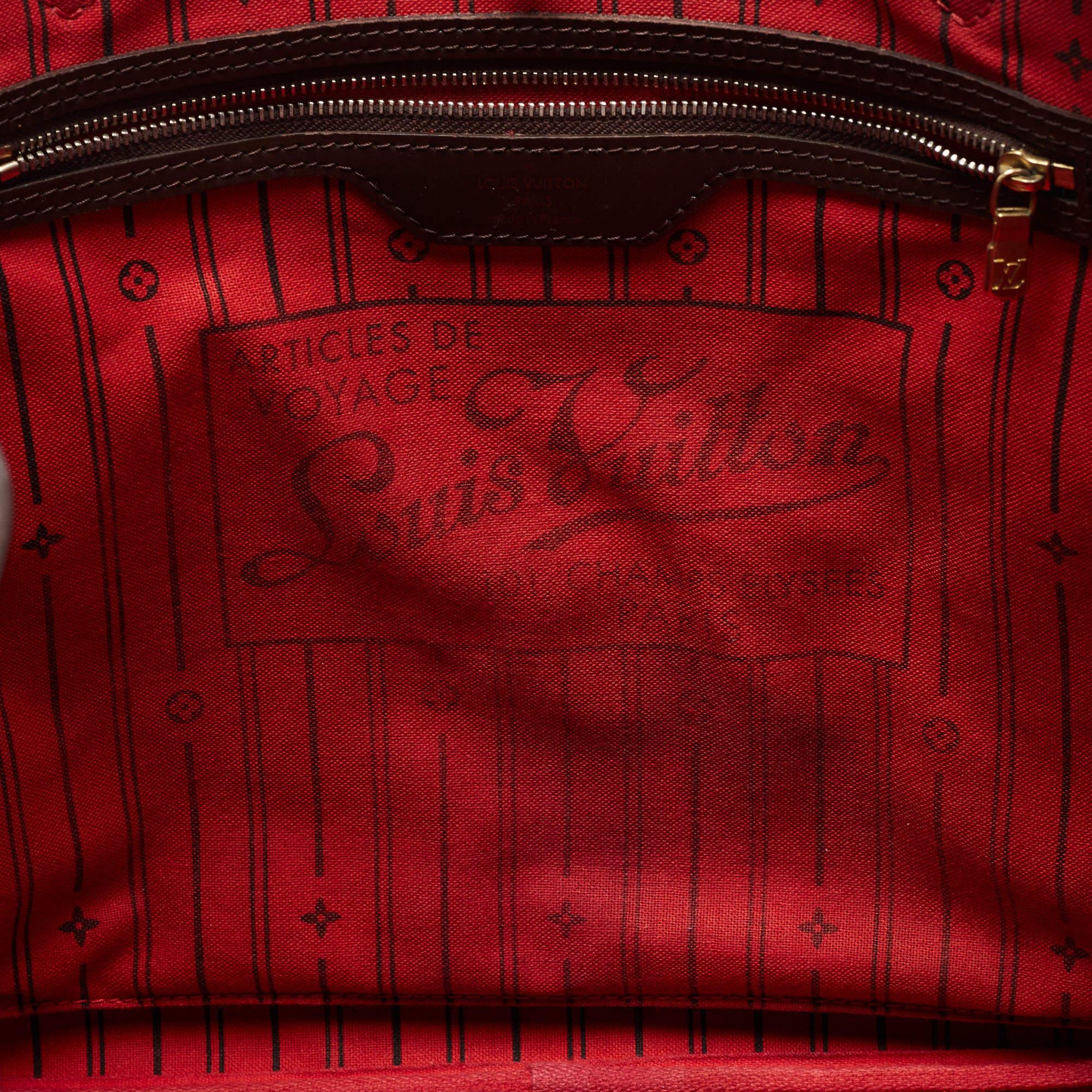 Louis Vuitton Damier Ebene Canvas Neverfull GM Bag 3