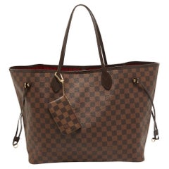 Used Louis Vuitton Damier Ebene Canvas Neverfull GM Bag