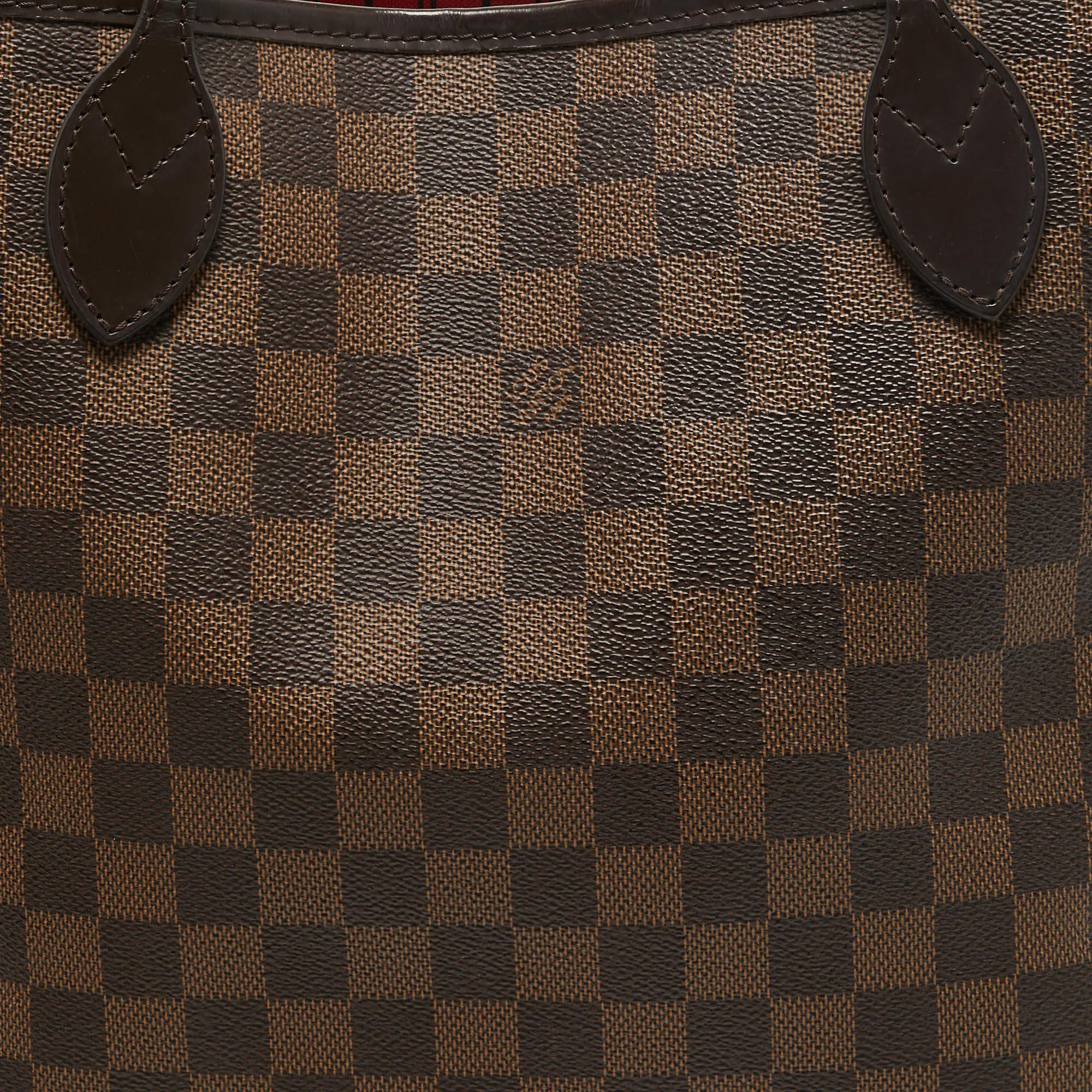 Louis Vuitton Damier Ebene Canvas Neverfull MM Bag 6