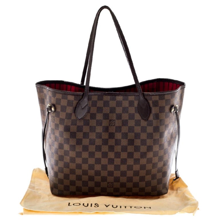 Louis Vuitton Damier Ebene Canvas MM Bag For Sale at 1stDibs
