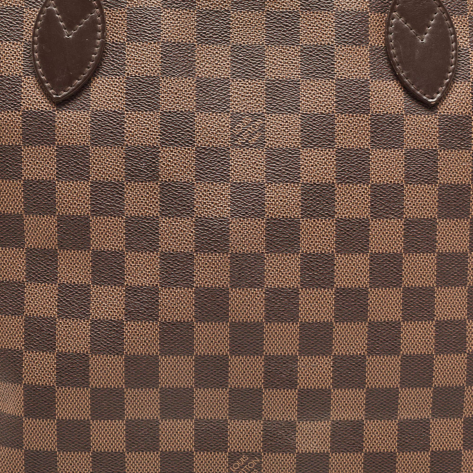 Louis Vuitton Damier Ebene Canvas Neverfull MM Bag 9
