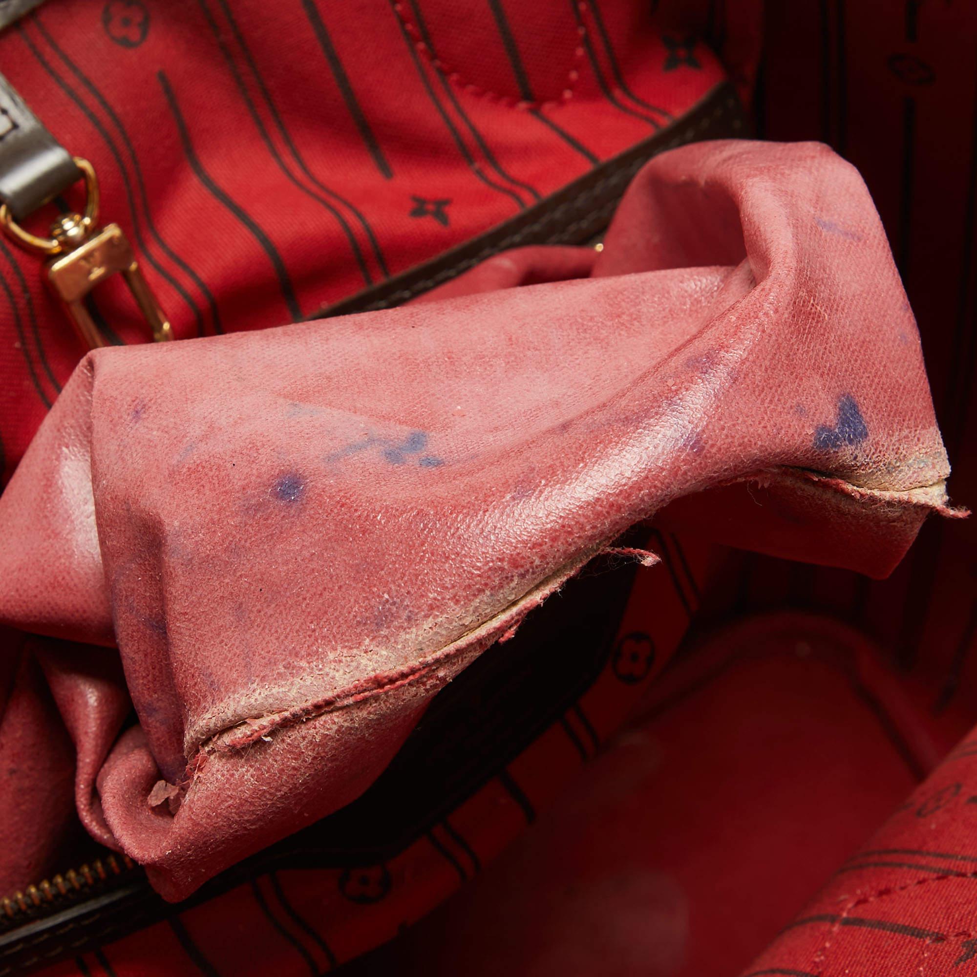 Louis Vuitton Damier Ebene Canvas Neverfull MM Bag For Sale 12