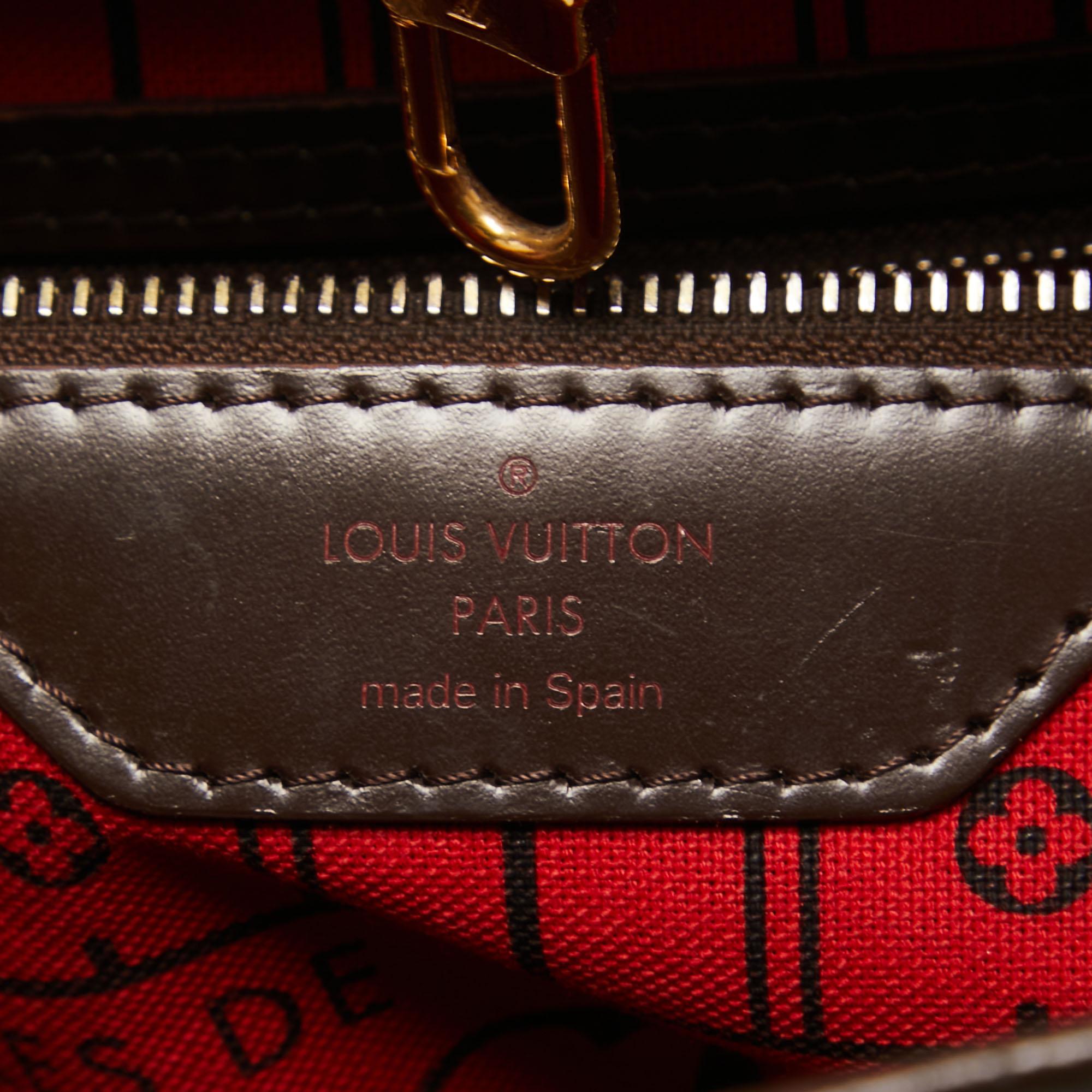 Louis Vuitton Damier Ebene Canvas Neverfull MM Bag 15