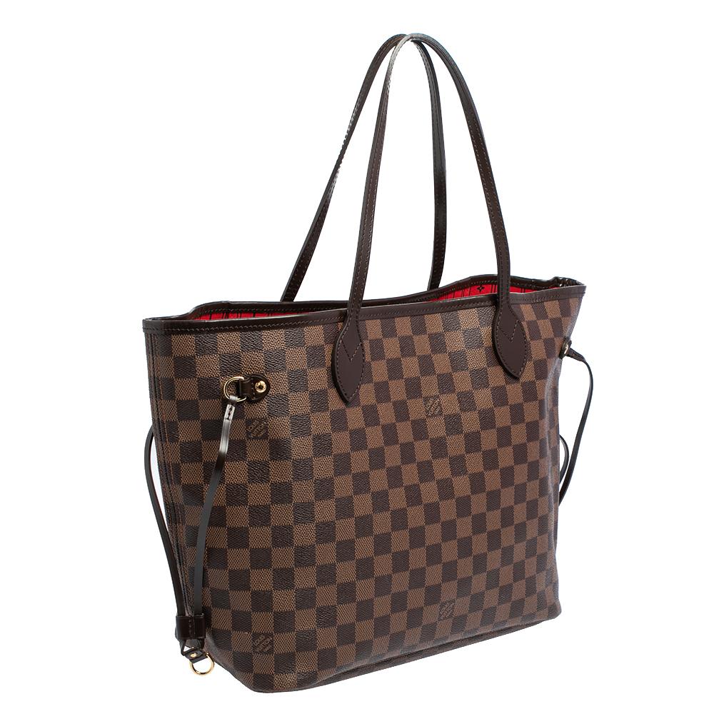 Louis Vuitton Damier Ebene Canvas Neverfull MM Bag In Good Condition In Dubai, Al Qouz 2
