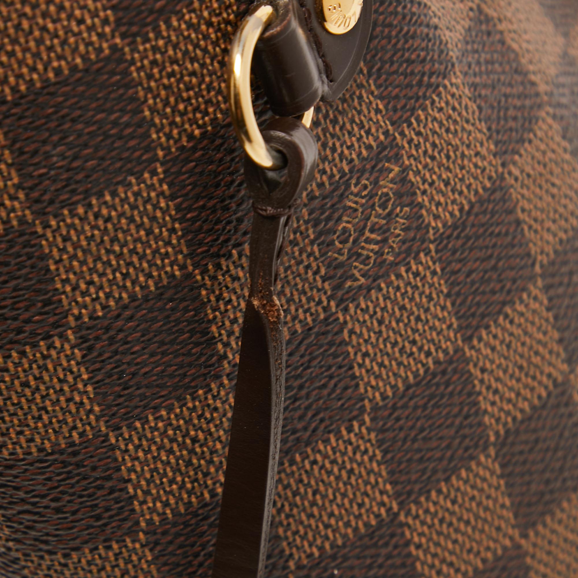 Women's Louis Vuitton Damier Ebene Canvas Neverfull MM Bag