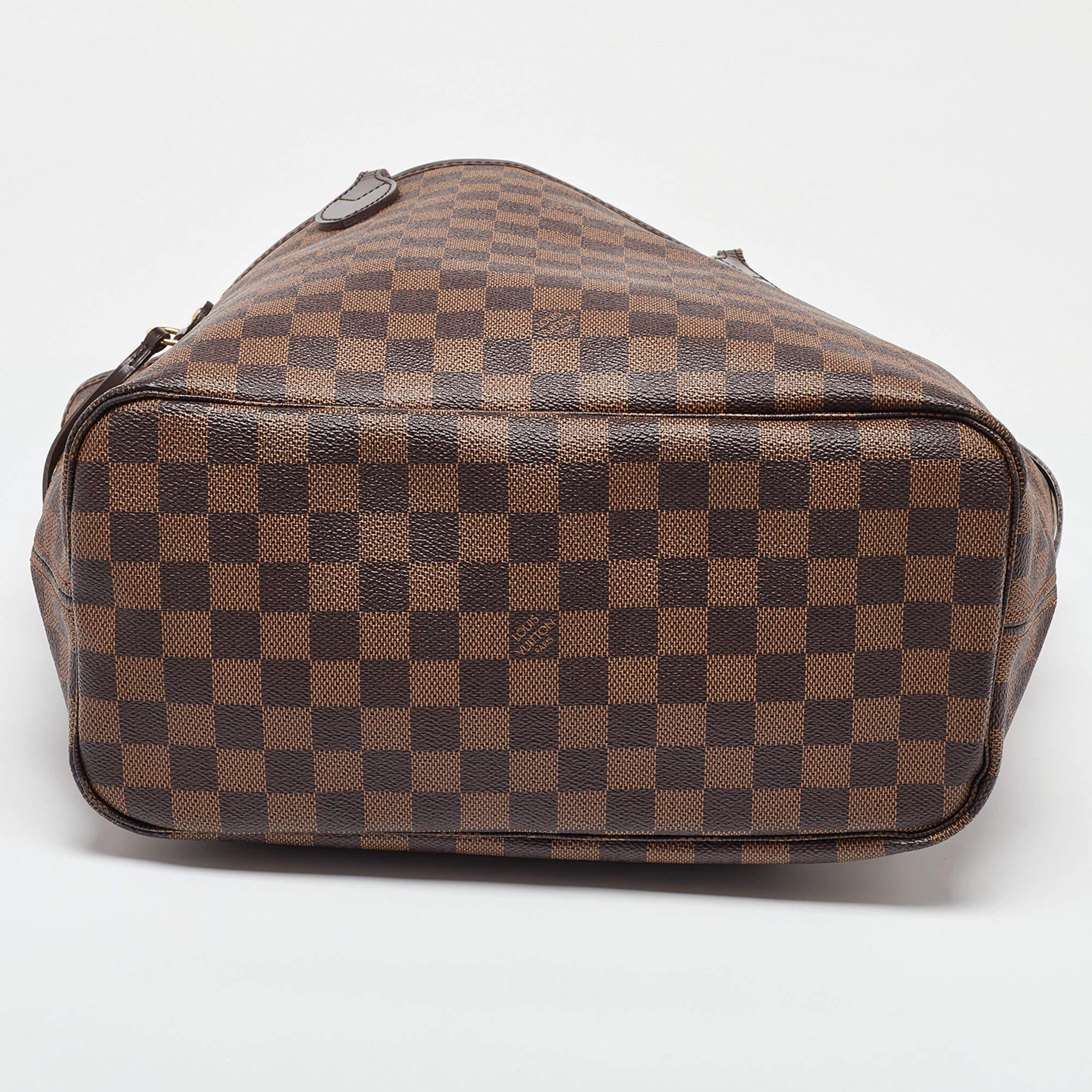 Louis Vuitton Damier Ebene Canvas Neverfull MM Bag 2