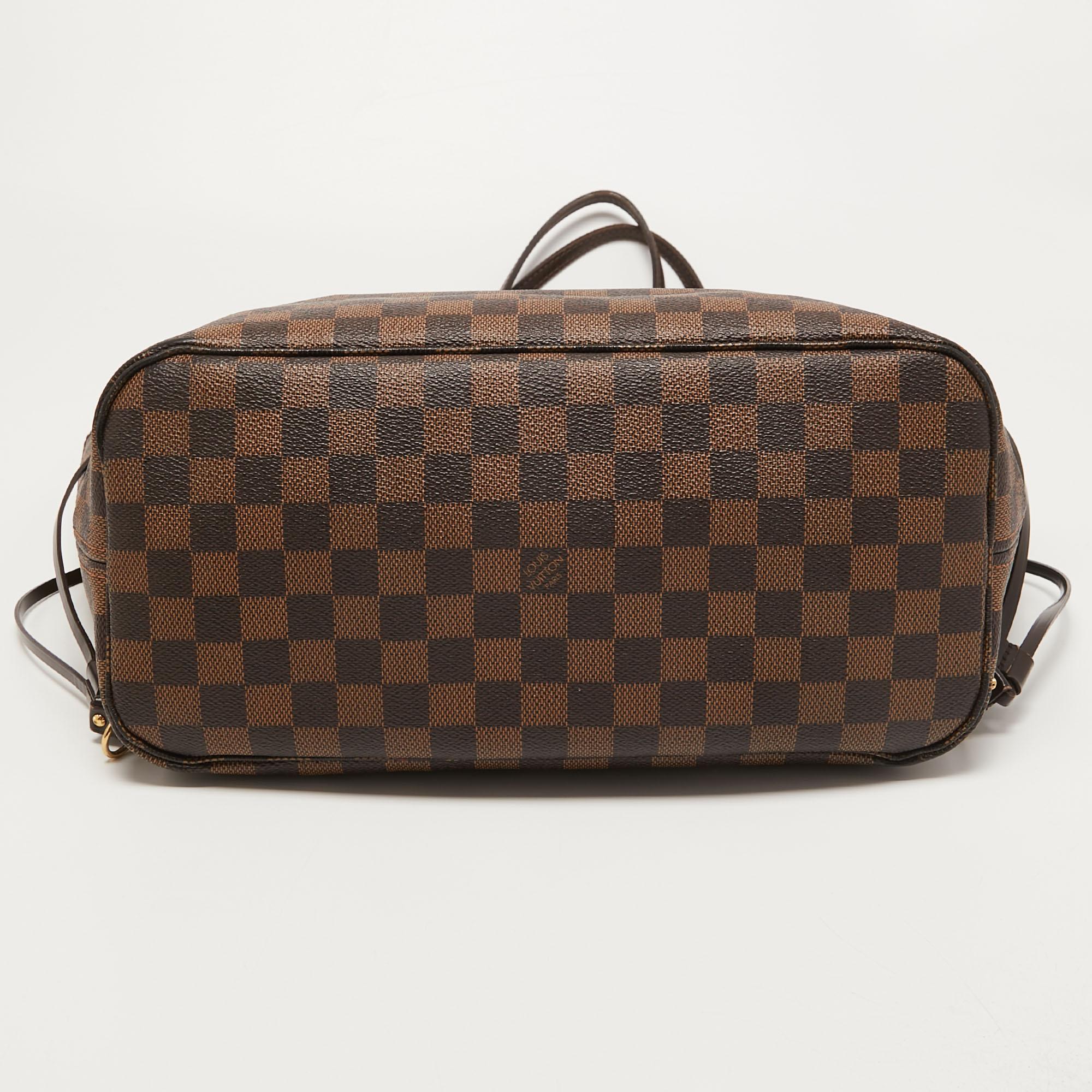 Louis Vuitton Damier Ebene Canvas Neverfull MM Bag 4