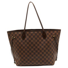 Damier Ebene Neverfull MM Tasche aus Segeltuch von Louis Vuitton