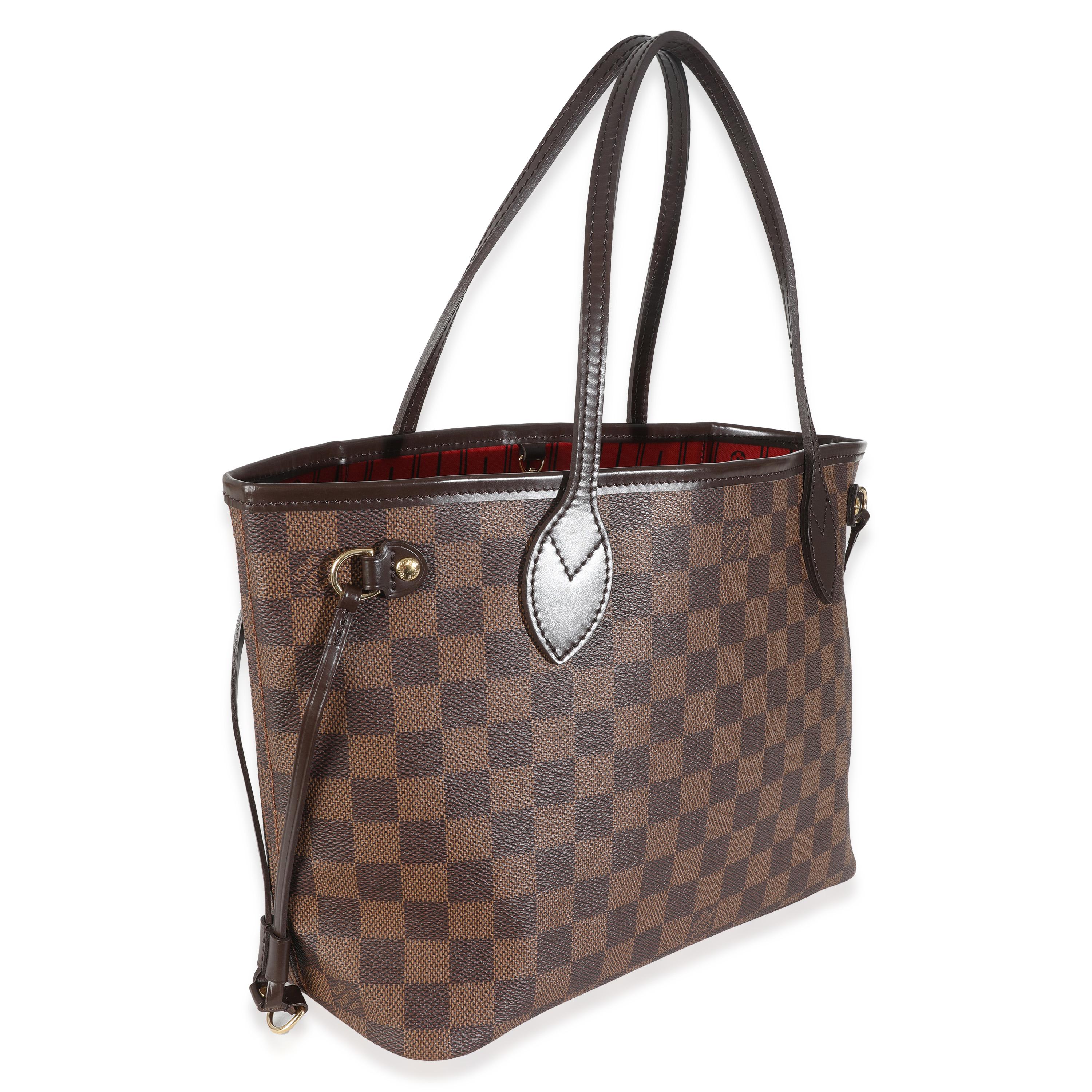 Louis Vuitton Damier Ebene Canvas Neverfull PM In Excellent Condition For Sale In New York, NY