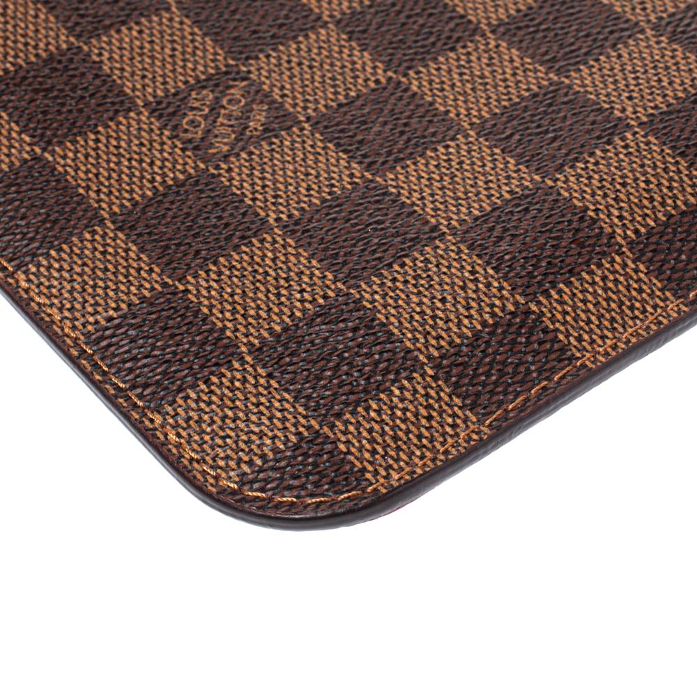 Women's Louis Vuitton Damier Ebene Canvas Neverfull Pochette