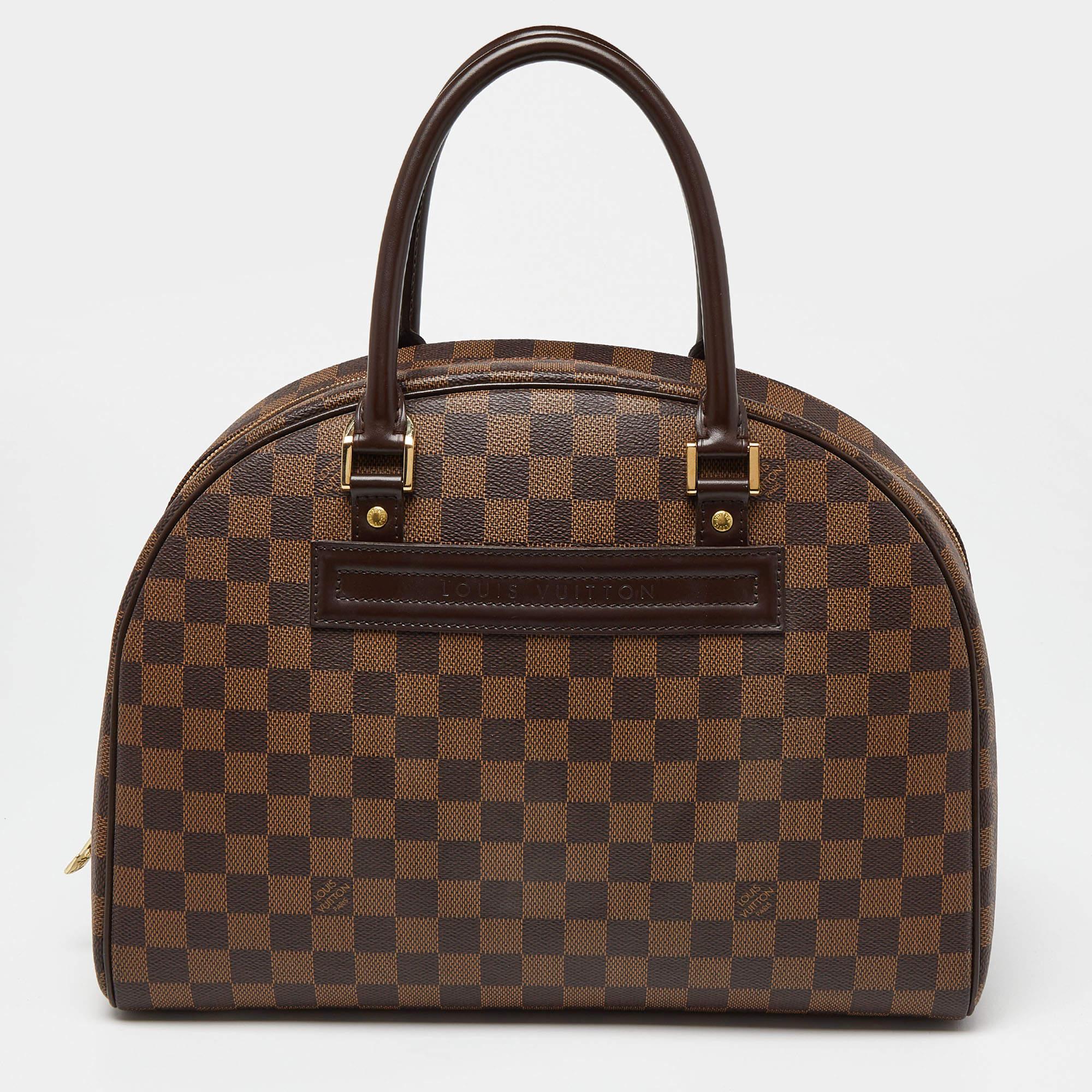 Louis Vuitton Damier Ebene Canvas Nolita Bag In Good Condition In Dubai, Al Qouz 2