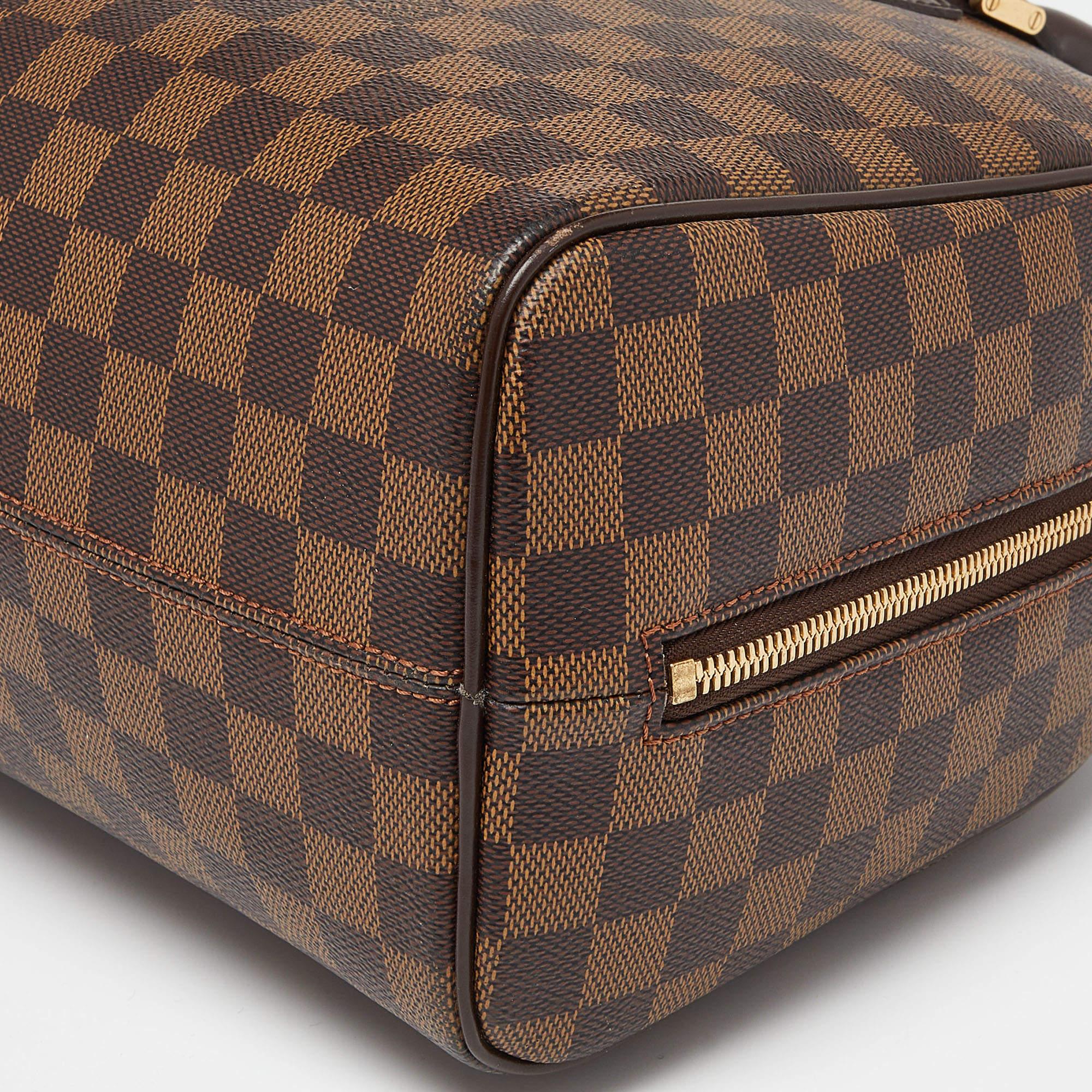 Women's Louis Vuitton Damier Ebene Canvas Nolita Bag