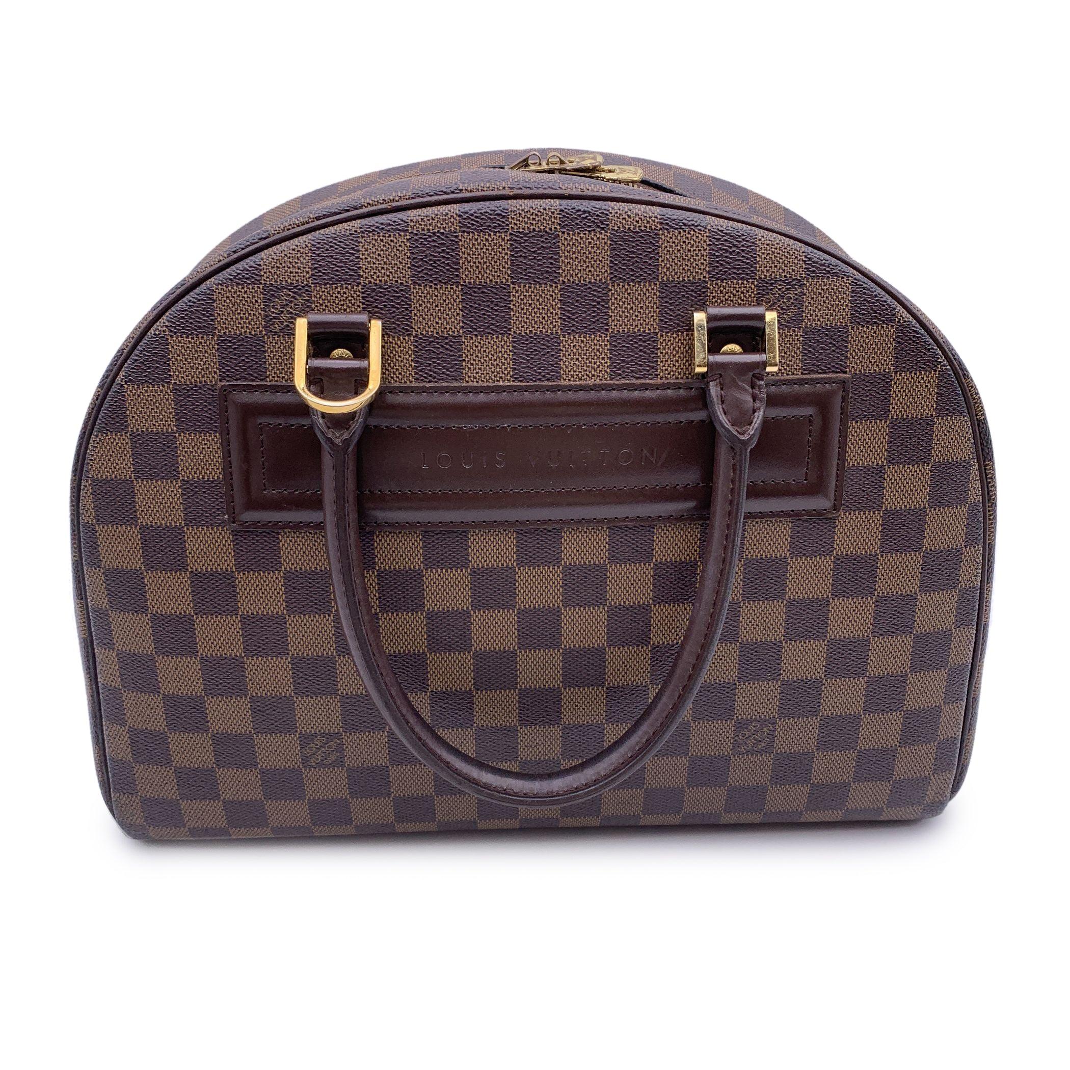 Louis Vuitton Damier Ebene Canvas Nolita Satchel Bag Handbag In Good Condition For Sale In Rome, Rome