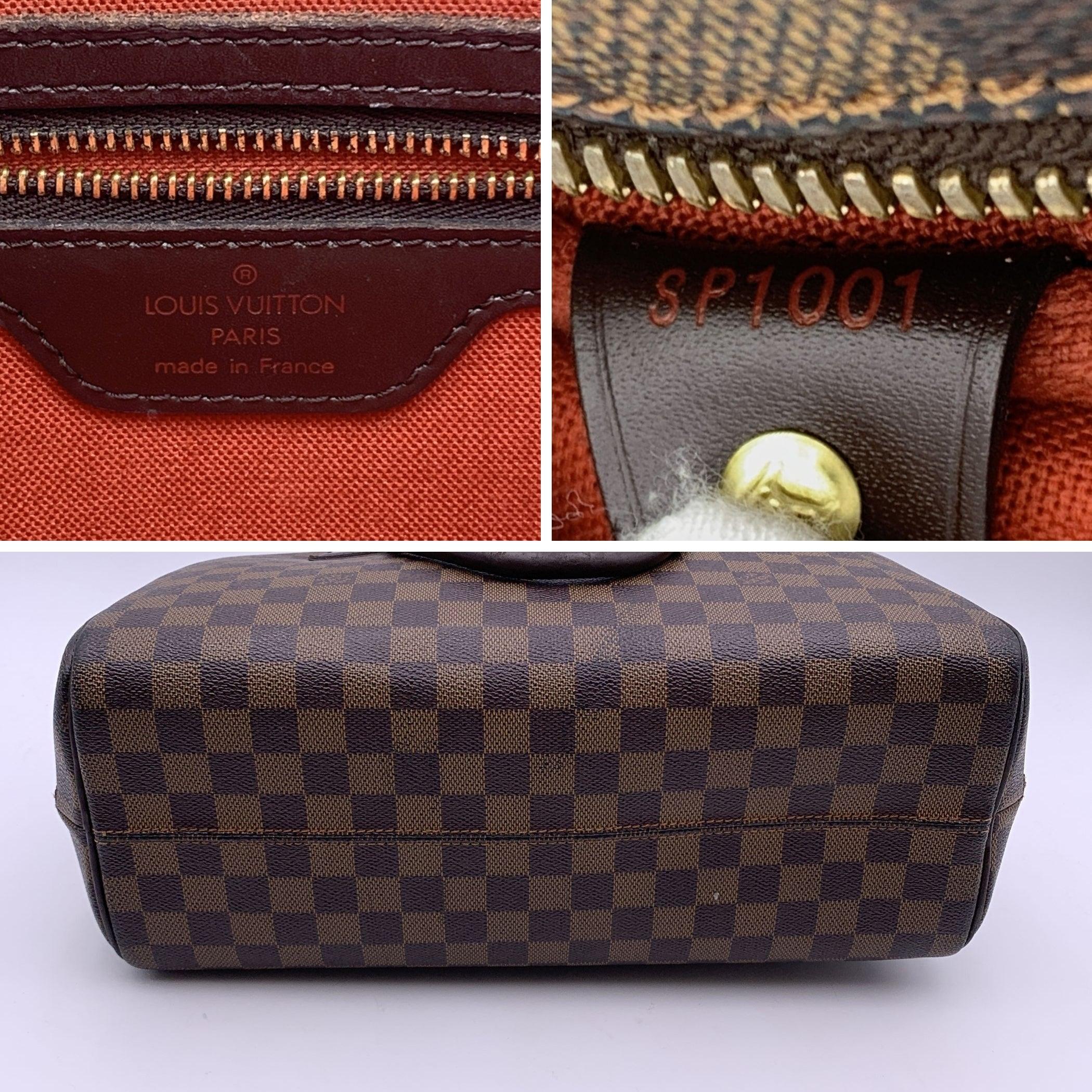Louis Vuitton Damier Ebene Nolita Umhängetasche/Handtasche aus Segeltuch im Angebot 1