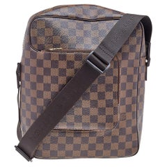 Damier Ebene Olav MM Messenger-Tasche aus Segeltuch