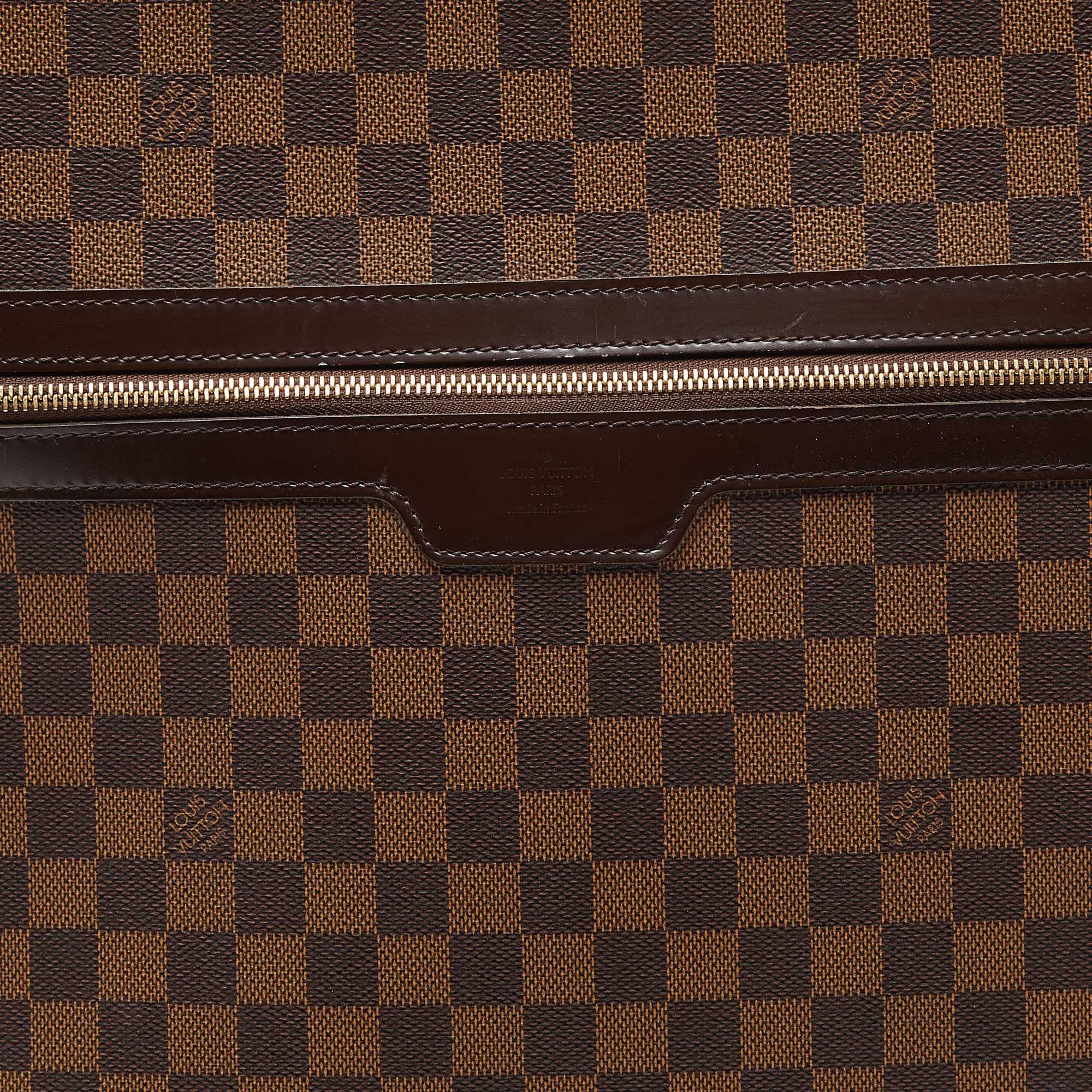 Louis Vuitton Damier Ebene Canvas Pegase 45 Gepäckstücke aus Segeltuch im Angebot 6