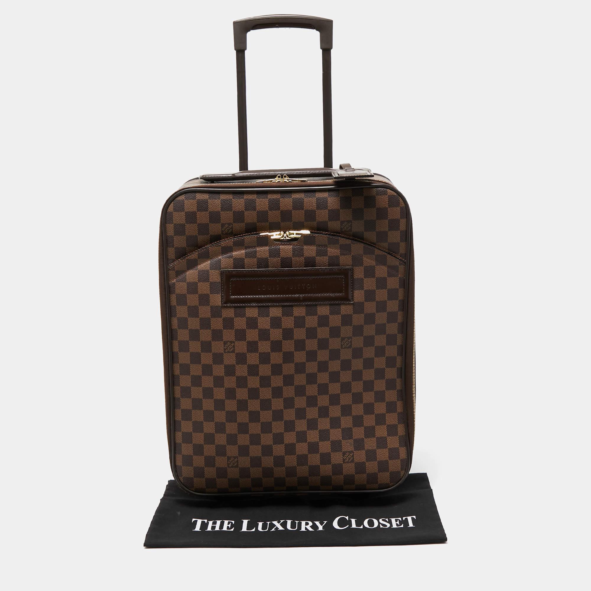 Louis Vuitton Damier Ebene Canvas Pegase 45 Luggage 9