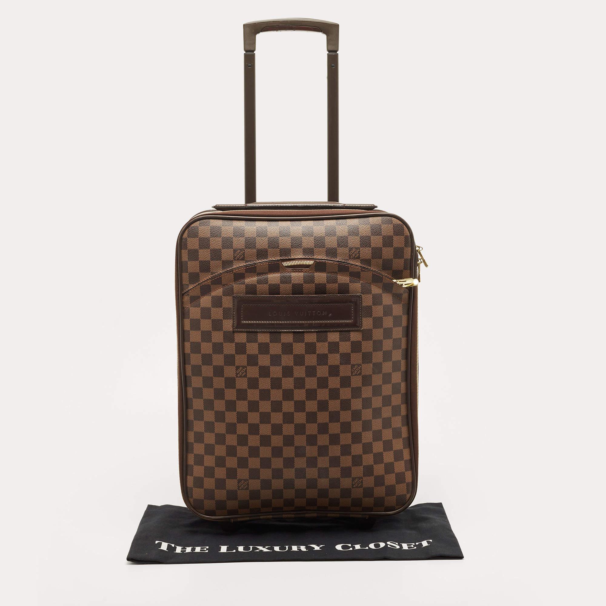 Louis Vuitton Damier Ebene Canvas Pegase 45 Luggage 11