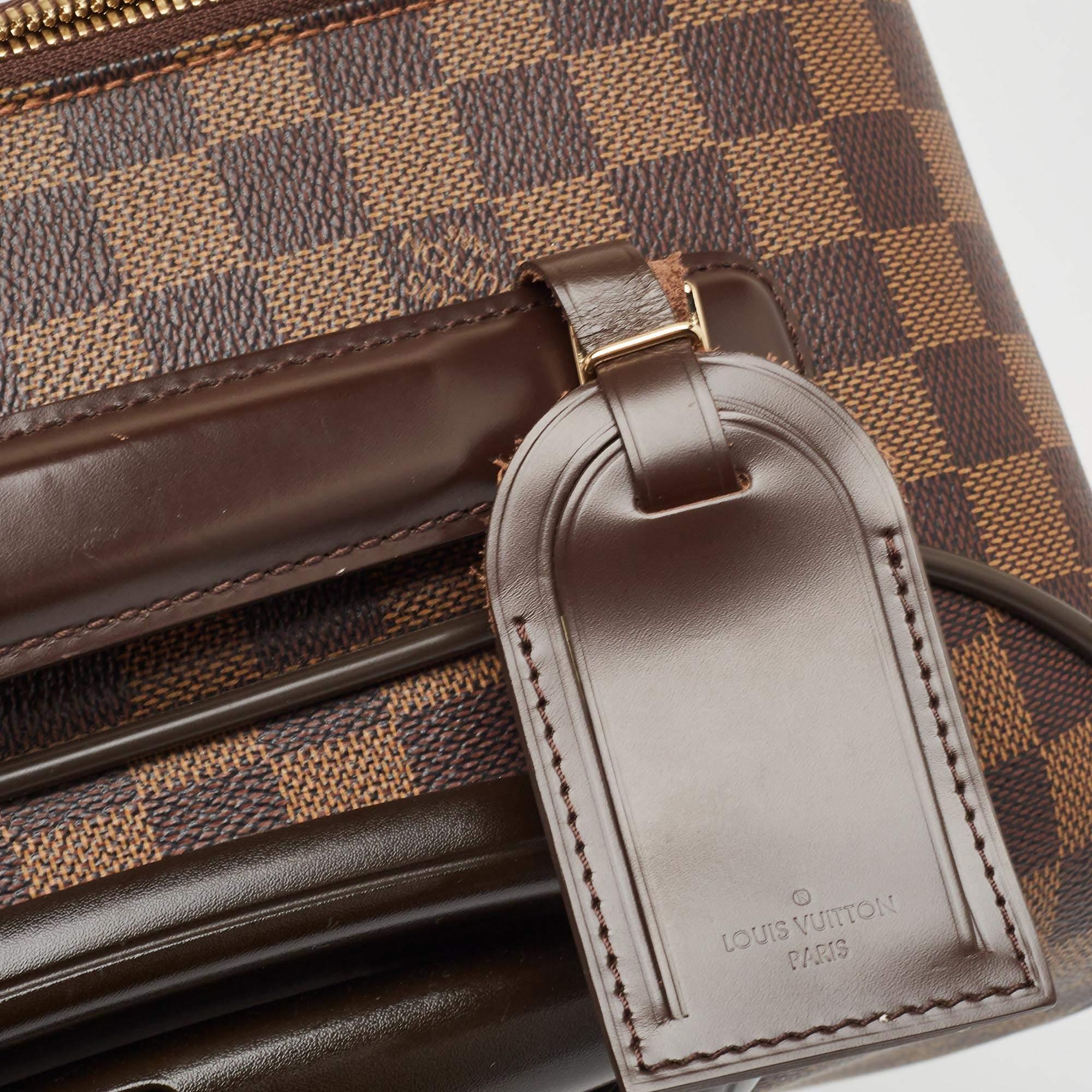 Louis Vuitton Damier Ebene Canvas Pegase 45 Gepäckstücke aus Segeltuch im Angebot 12