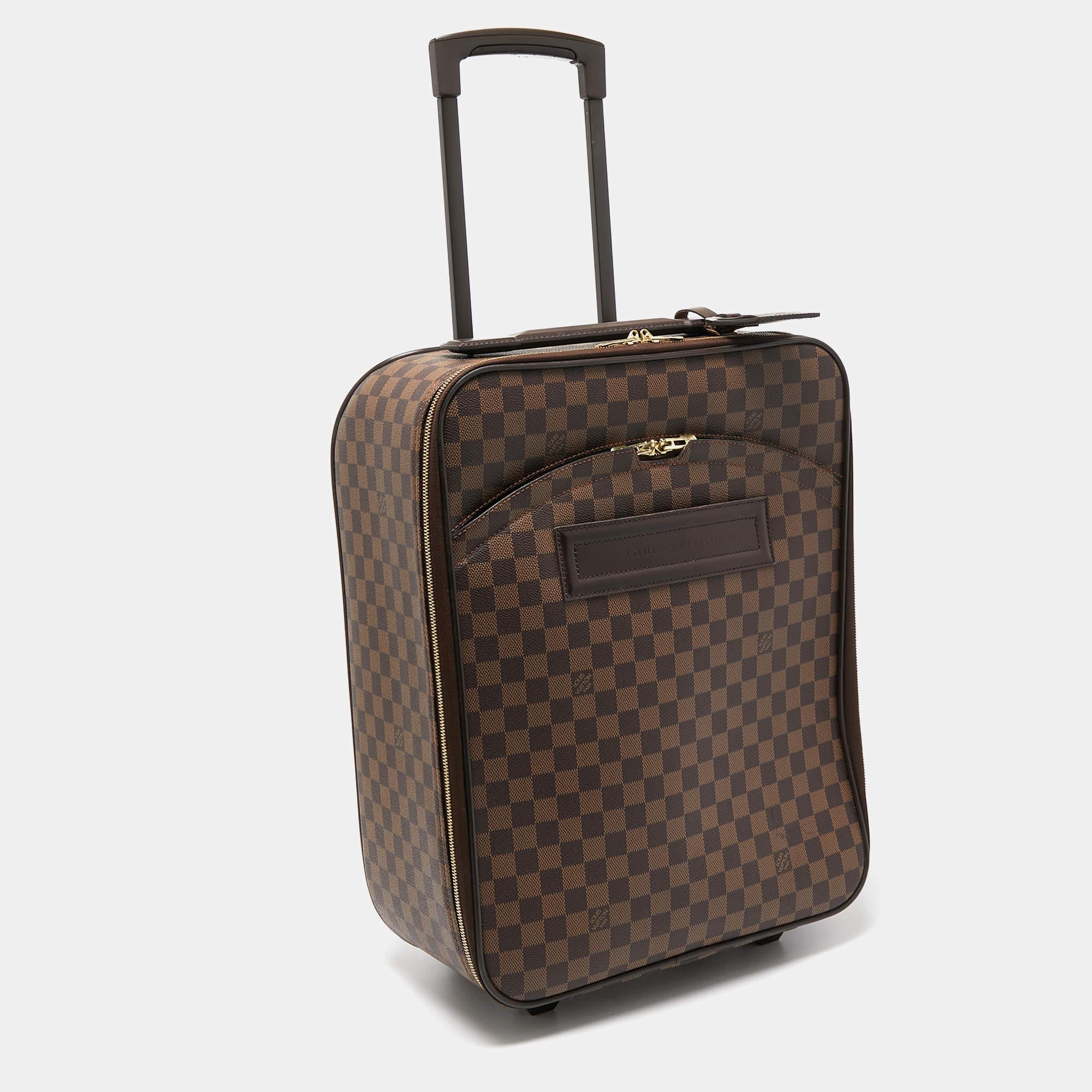 Louis Vuitton Damier Ebene Canvas Pegase 45 Luggage In Good Condition In Dubai, Al Qouz 2
