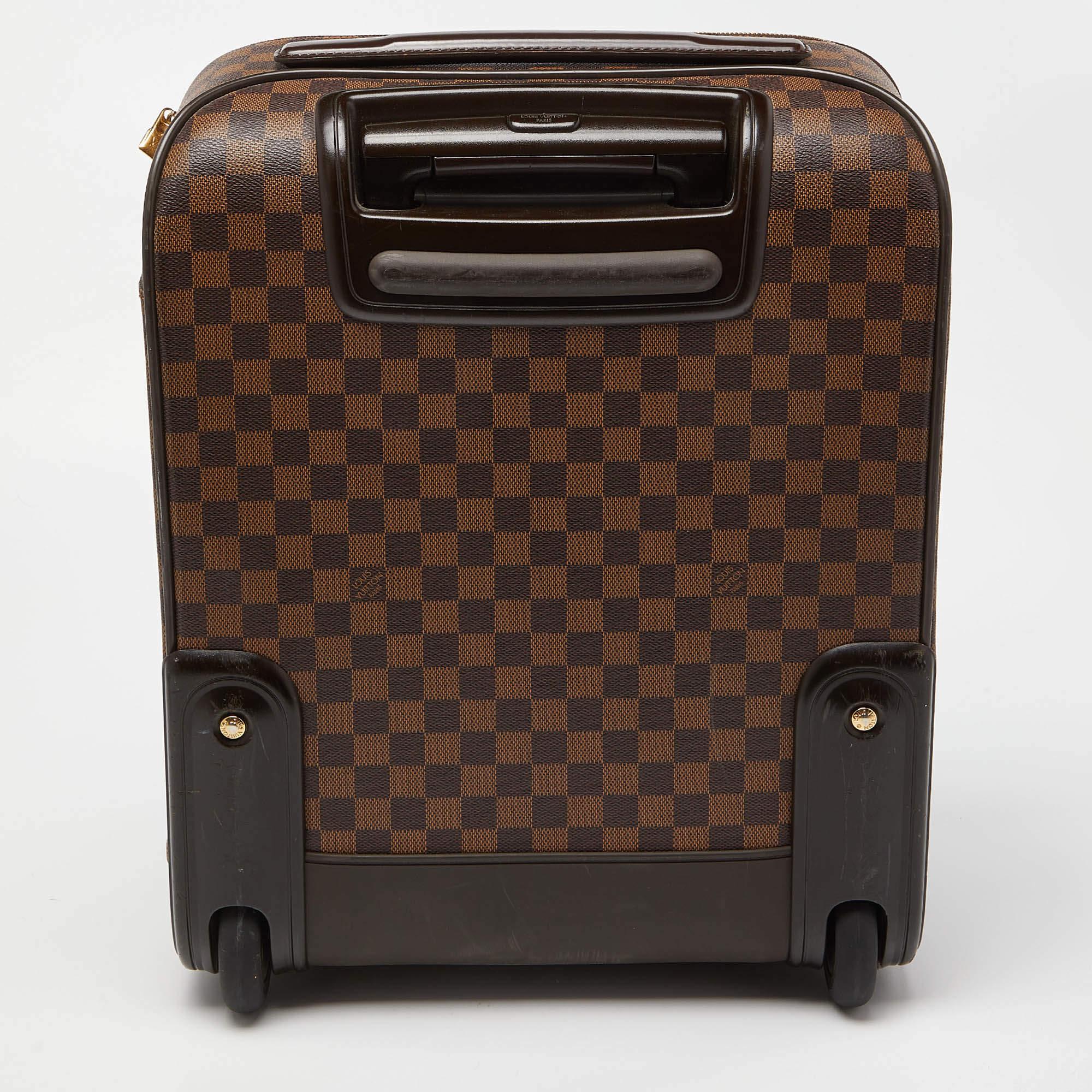 Louis Vuitton Damier Ebene Canvas Pegase 45 Luggage In Good Condition In Dubai, Al Qouz 2