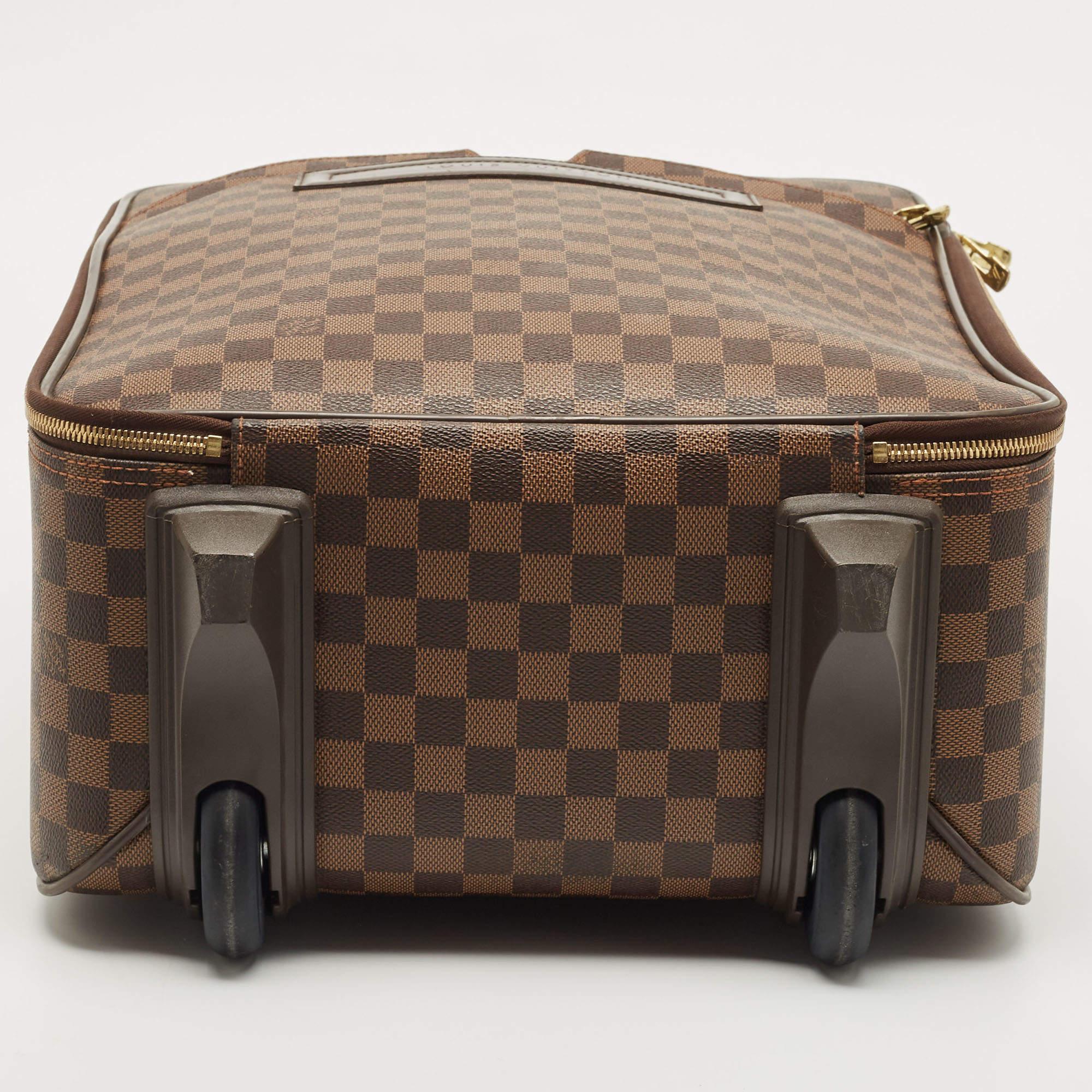 Louis Vuitton Damier Ebene Canvas Pegase 45 Luggage In Good Condition In Dubai, Al Qouz 2