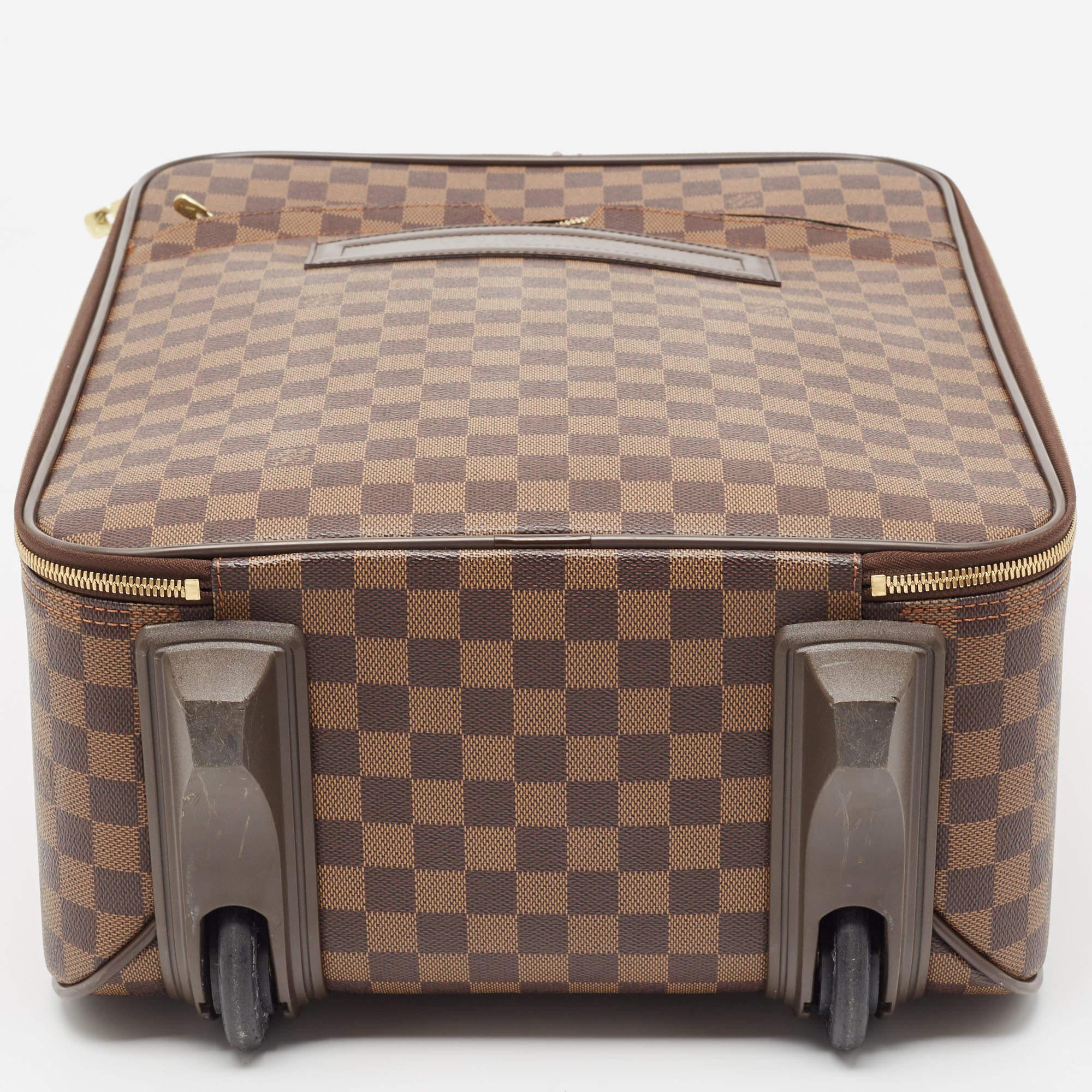 Louis Vuitton bagage Pegase 45 en toile damier ébène en vente 1