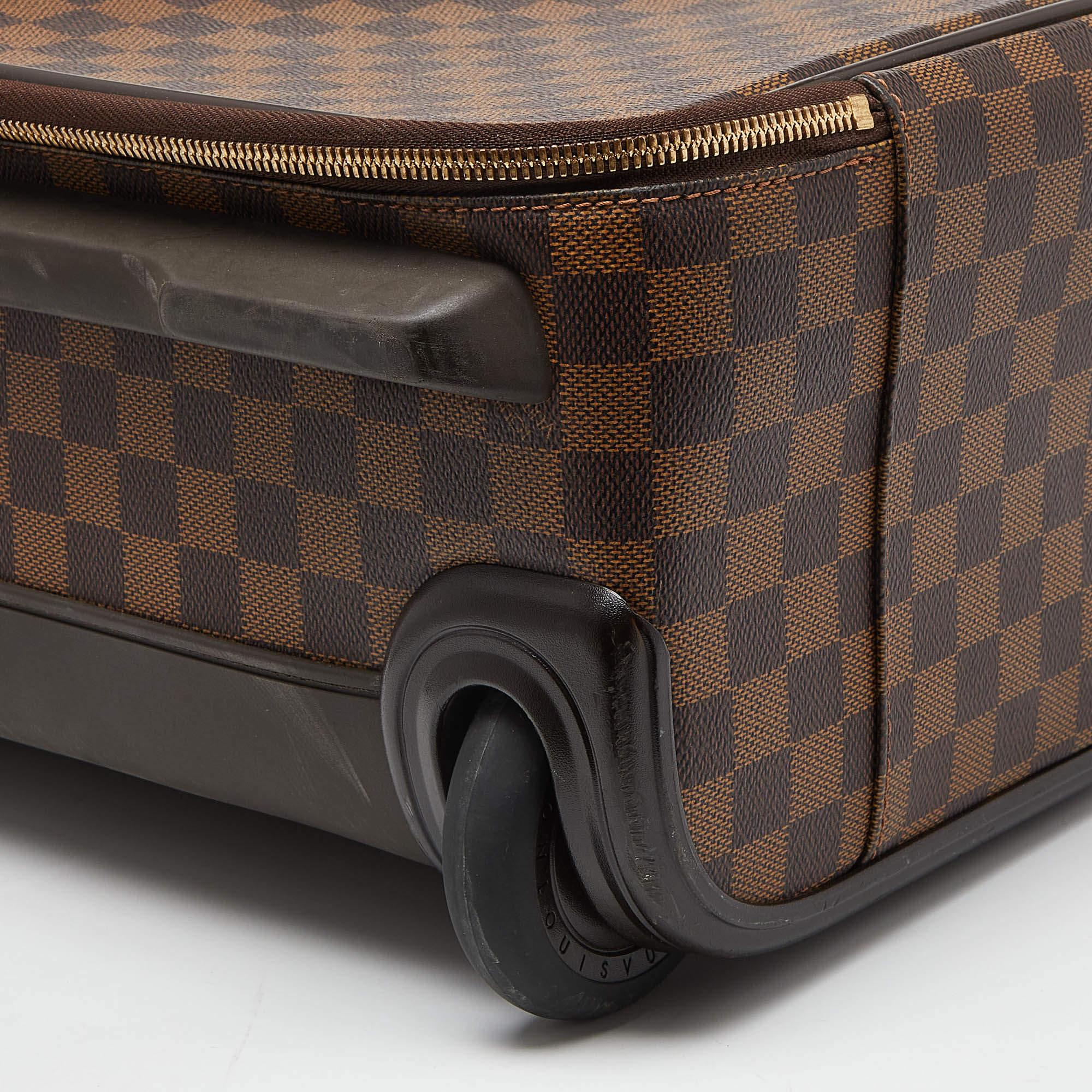 Louis Vuitton Damier Ebene Canvas Pegase 45 Gepäckstücke aus Segeltuch im Angebot 1