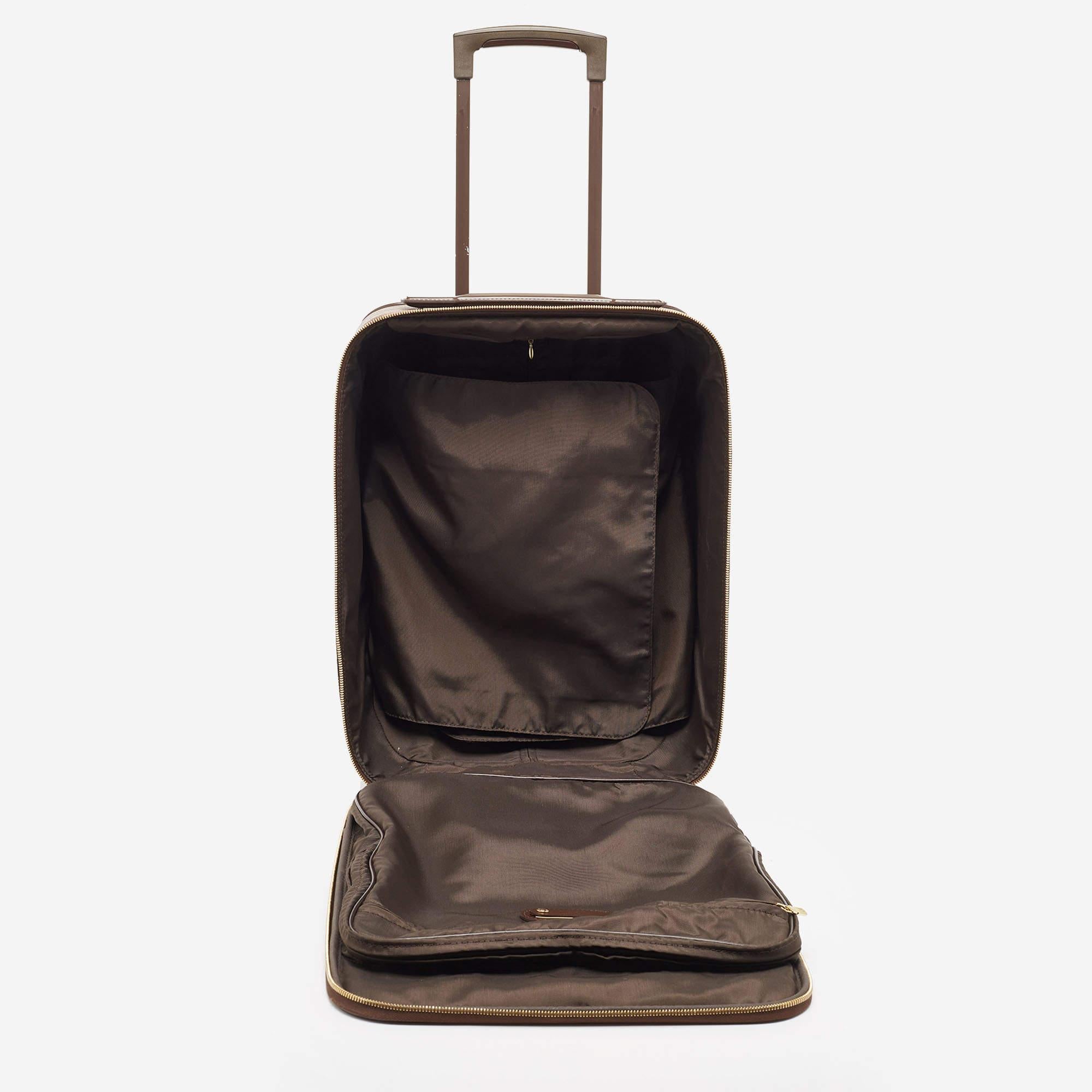 Louis Vuitton Damier Ebene Canvas Pegase 45 Gepäckstücke aus Segeltuch im Angebot 2