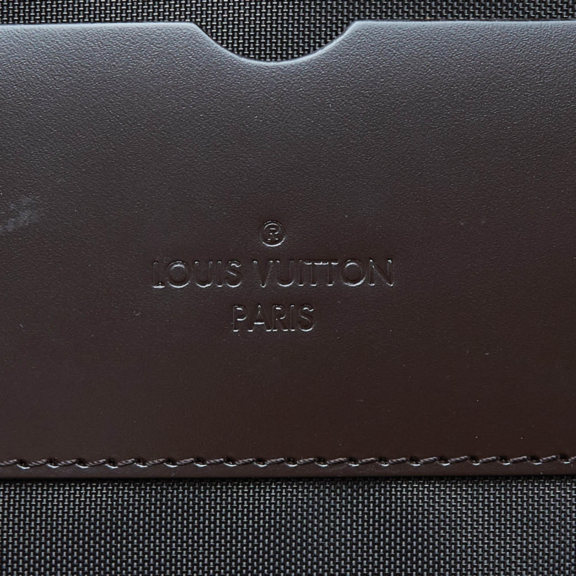 Louis Vuitton Damier Ebene Canvas Pegase 45 Gepäckstücke aus Segeltuch im Angebot 3
