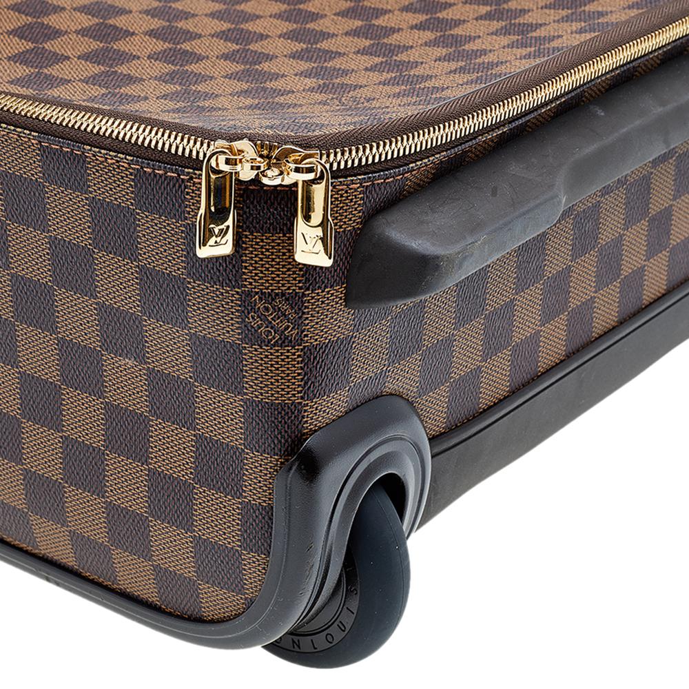 Men's Louis Vuitton Damier Ebene Canvas Pegase 45 Luggage