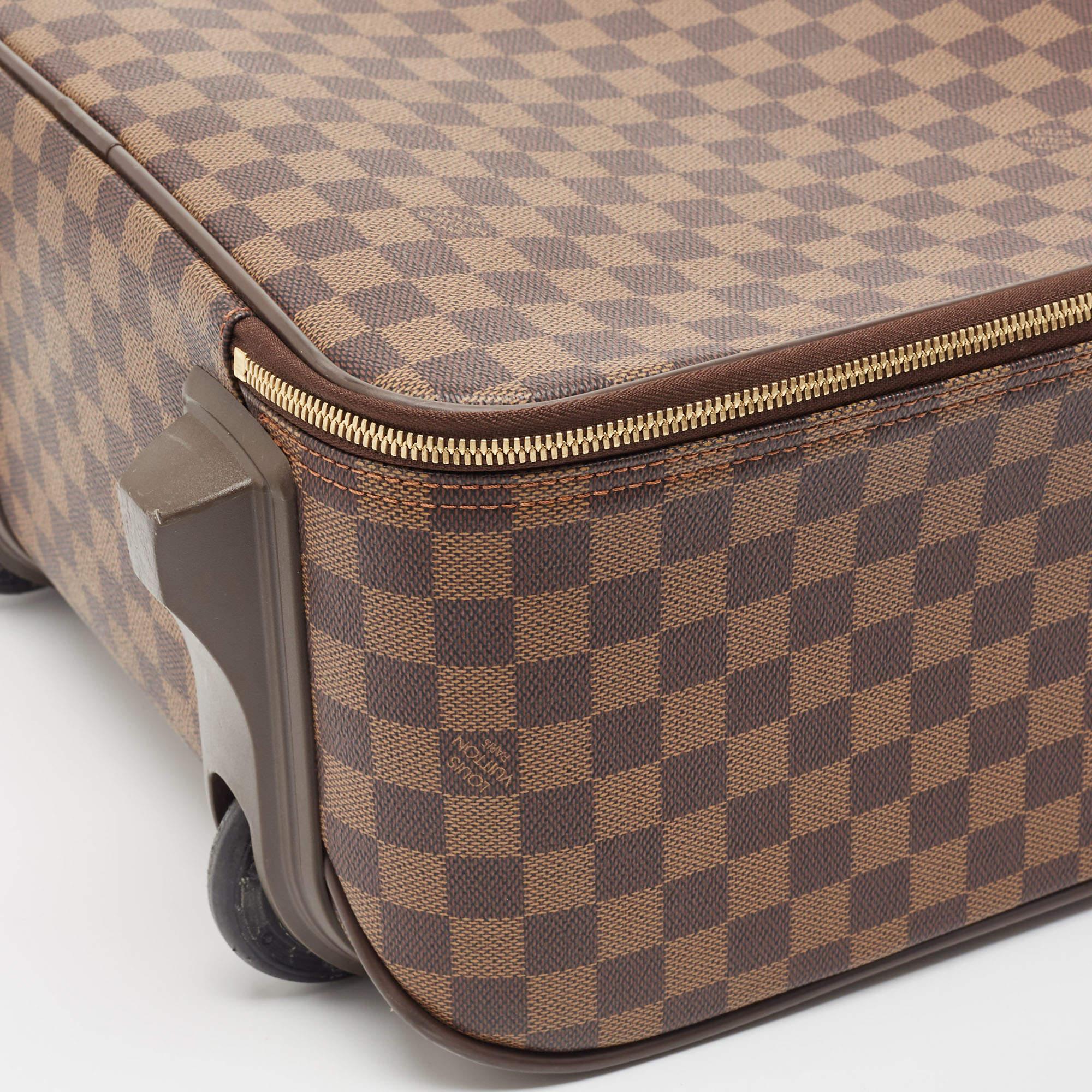 Louis Vuitton bagage Pegase 45 en toile damier ébène en vente 4