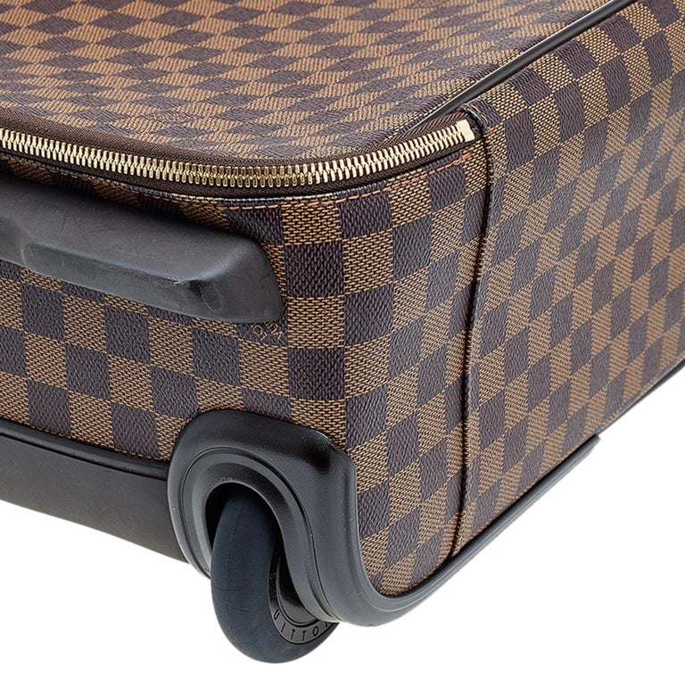 Louis Vuitton Pégase Légère soft suitcase in ebene damier canvas