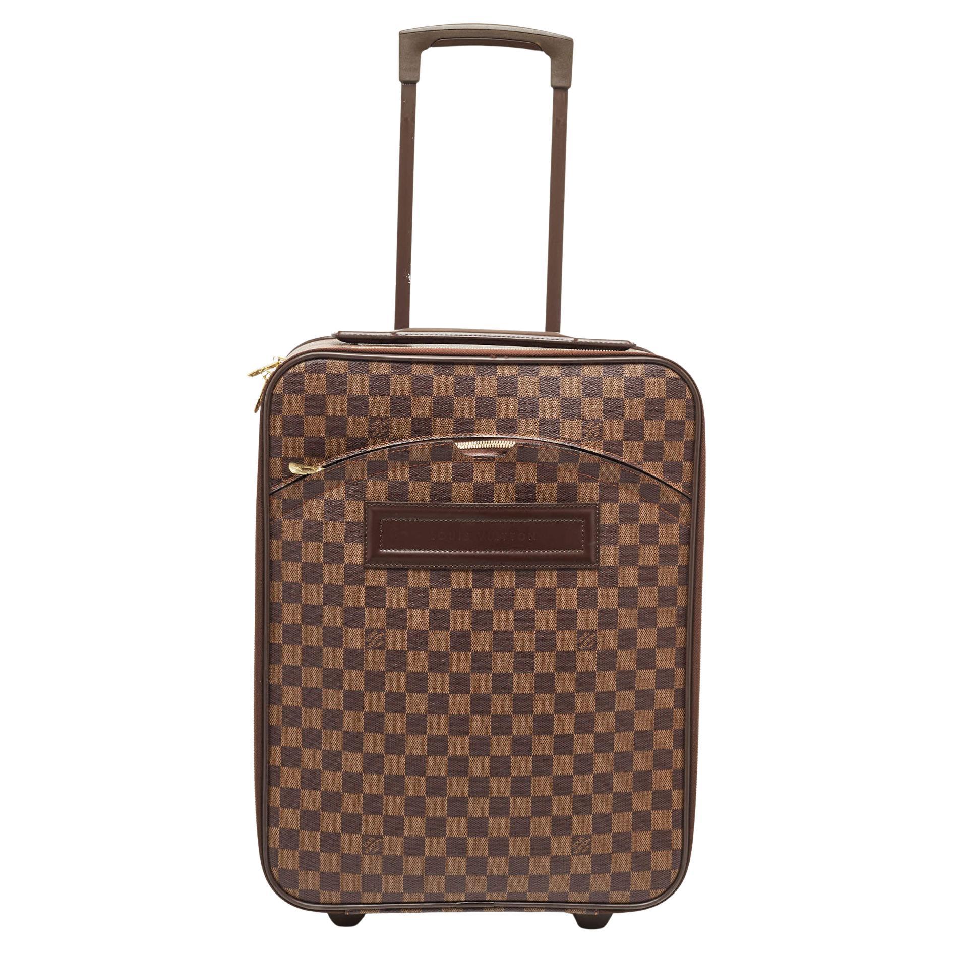 Louis Vuitton bagage Pegase 45 en toile damier ébène en vente