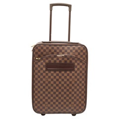 Used Louis Vuitton Damier Ebene Canvas Pegase 45 Luggage