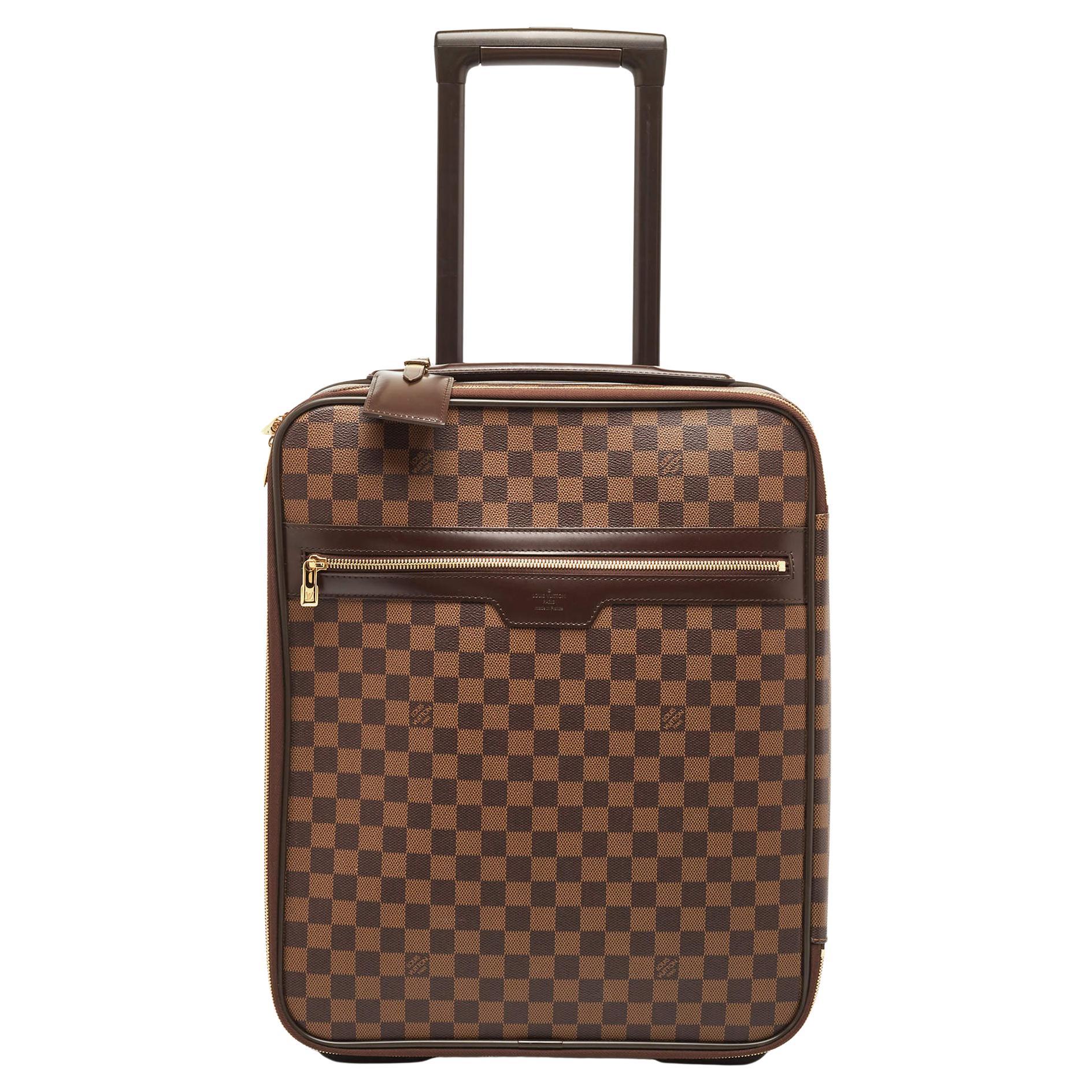 Louis Vuitton Damier Ebene Canvas Pegase 45 Luggage For Sale