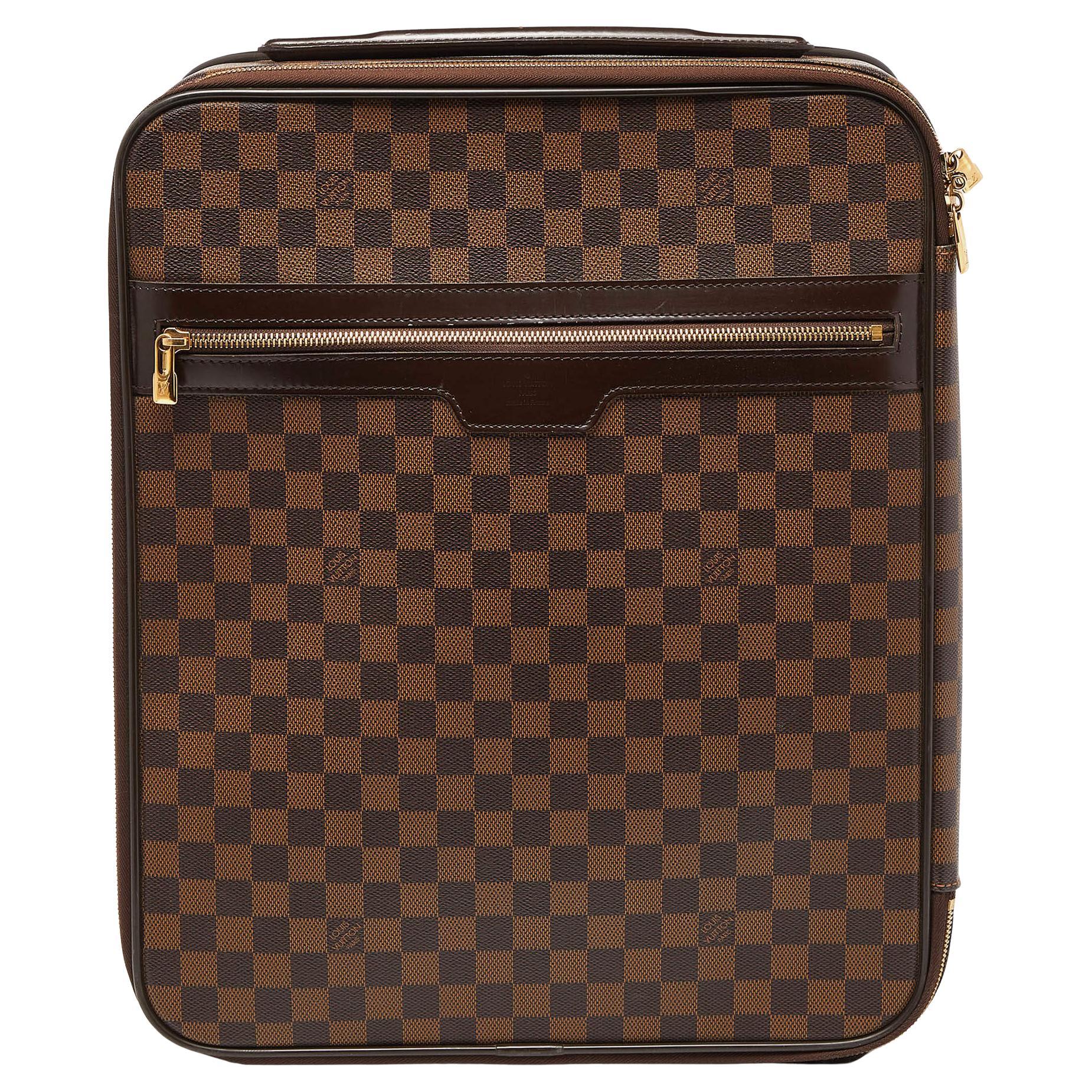 Louis Vuitton Damier Ebene Canvas Pegase 45 Gepäckstücke aus Segeltuch im Angebot